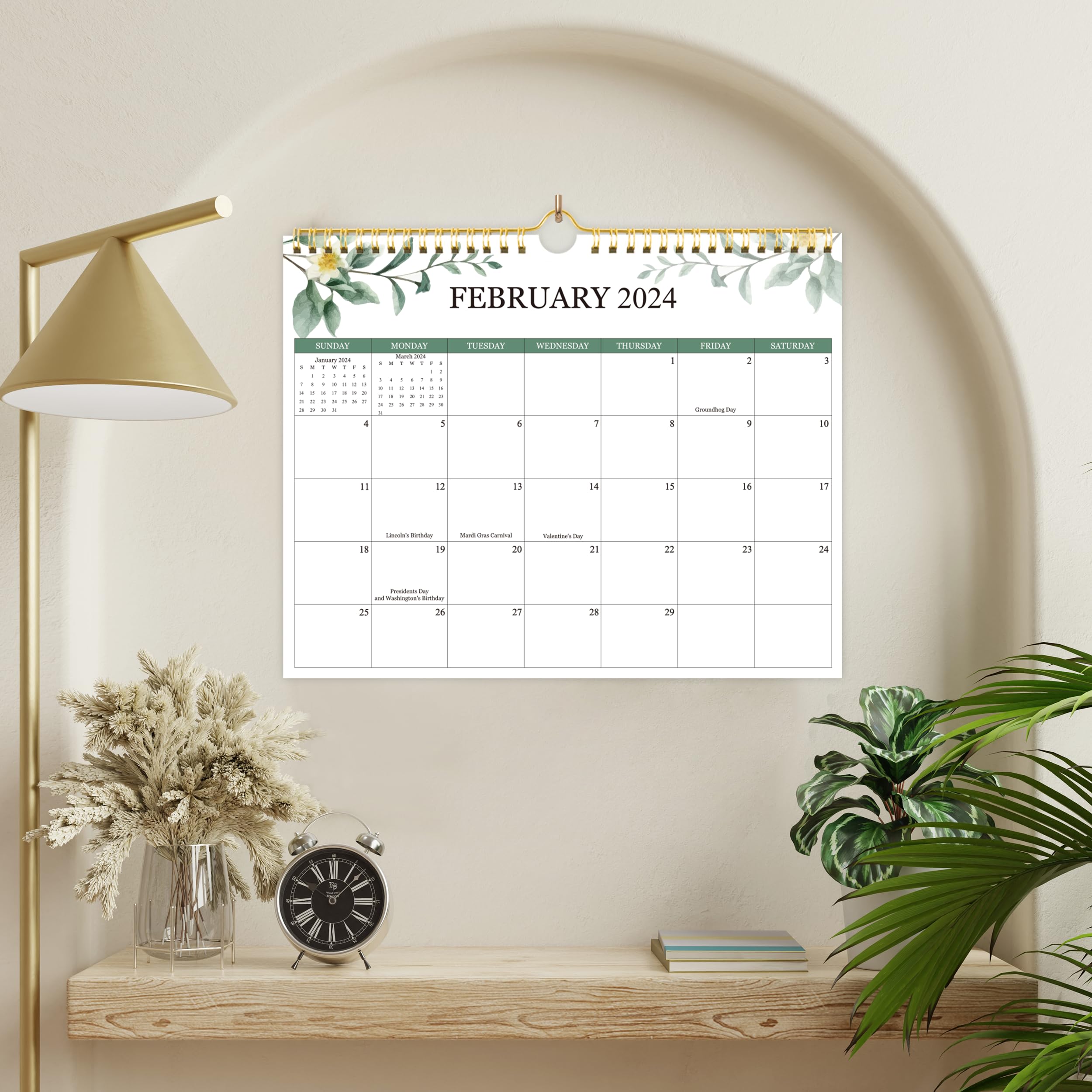 2024-2025 Wall Calendar - 18 Month Planner from January 2024 to June 2025 | Large Monthly Organizer for Home & Office | Perfect for Scheduling, Goal Tracking & Productivity