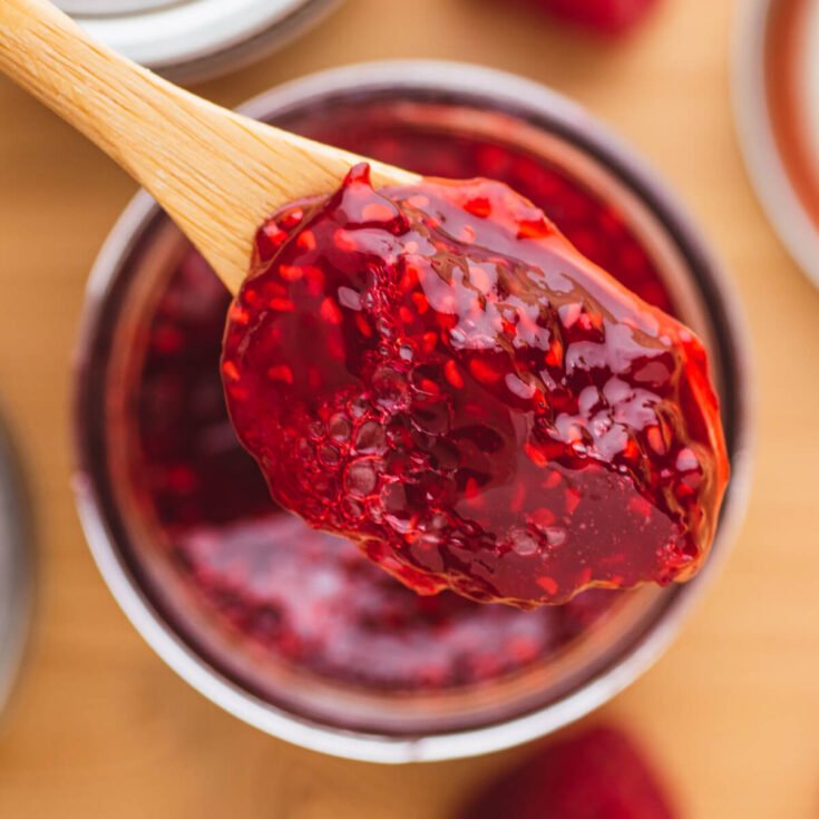 Organic Raspberry Jam | 290g Jar | All-Natural Fruit Spread | Perfect for Toast, Yogurt & Desserts | Gluten-Free & Non-GMO