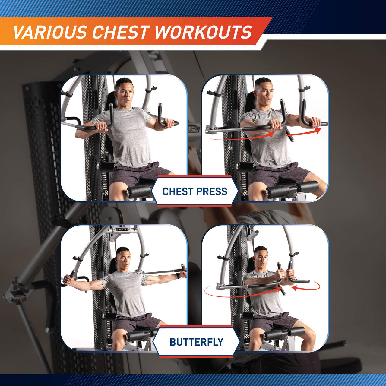 Marcy 150 LB. Home Gym System with Rowing Machine - MWM 8307 | Strength Training Equipment for Full Body Workout at Home | Perfect for Small Spaces & Home Fitness