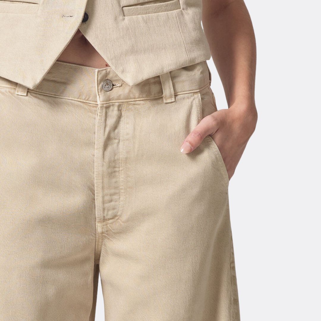 Beverly Women's High-Waist Dress Pants - Taos Sand Color - Professional Office Work Pants for Business Casual & Formal Wear