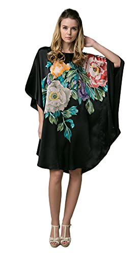 Hand Painted, New Millennium Peony, Black/Yellow