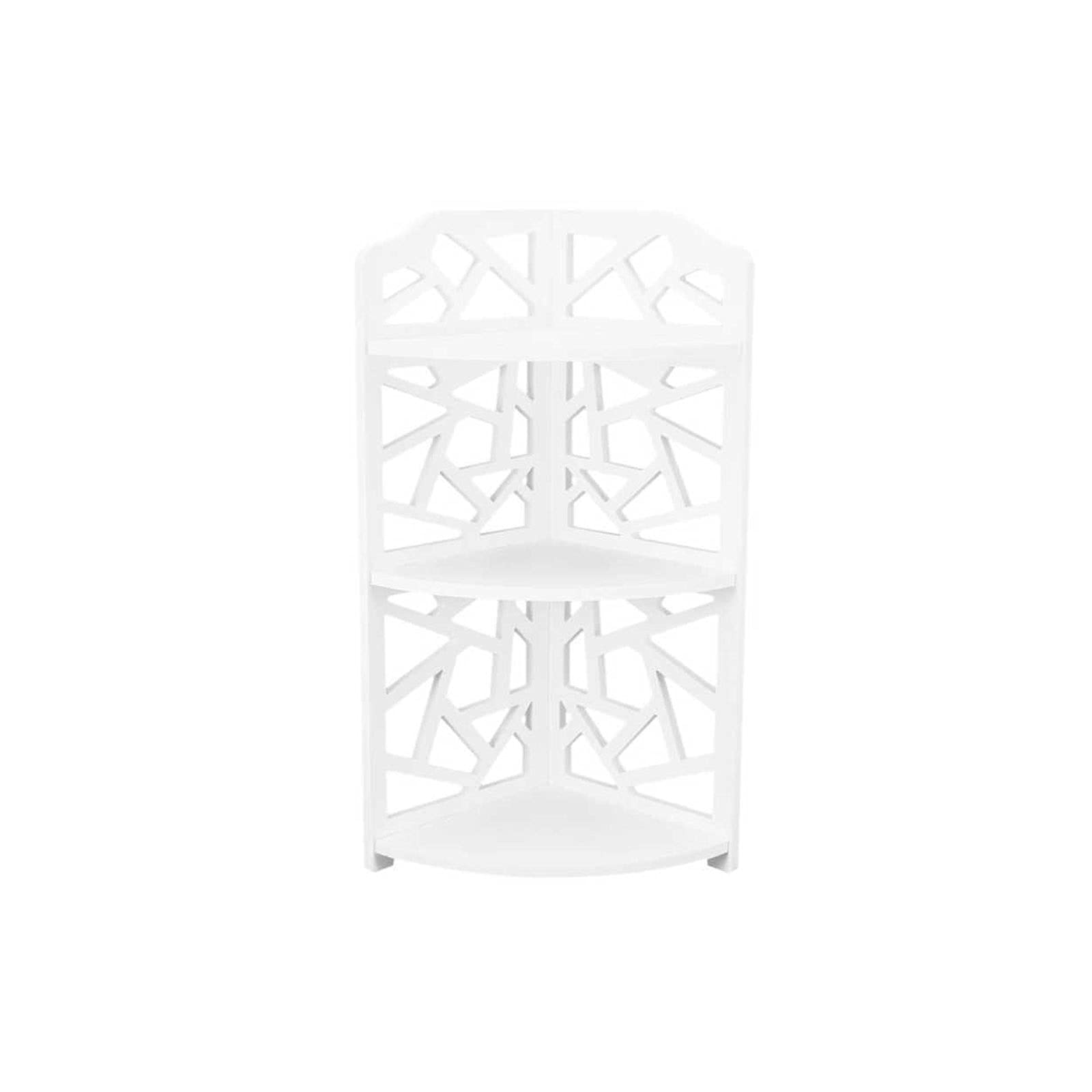 3-Tier Wall Mounted Corner Bathroom Shelf - Space Saving Shower Organizer for Shampoo, Soap & Toilet Paper - Perfect for Small Bathrooms & Tight Spaces