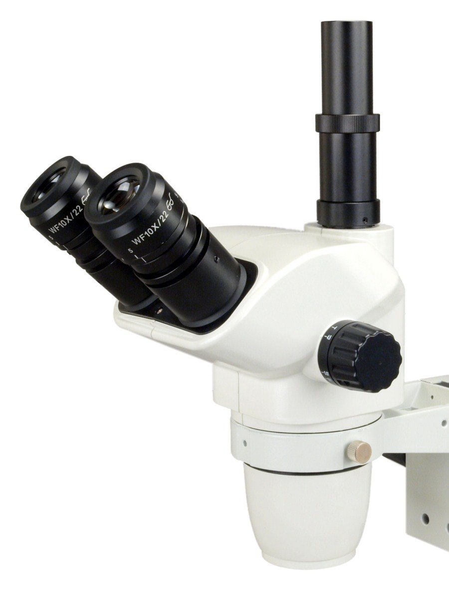 OMAX 6.7X-45X Trinocular Stereo Microscope with LED Ring Light for Jewelry & Electronics Inspection
