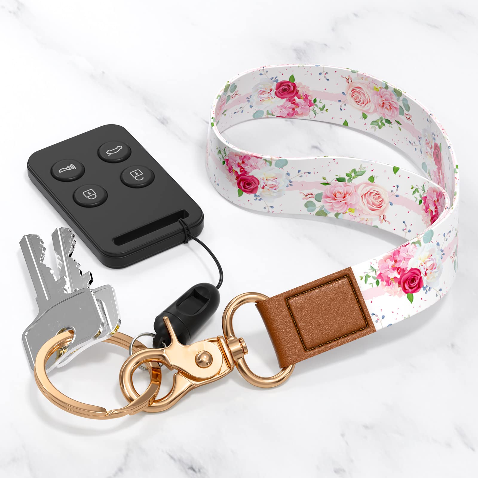 Durable Wrist Lanyard Keychain with Adjustable Strap - Secure Holder for Keys, Wallet, Cards & Phone - Perfect for Men & Women On-the-Go (Ideal for Driving, Shopping, Travel & Outdoor Activities)