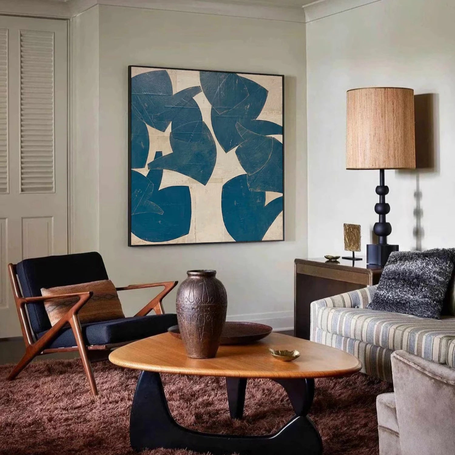 Abstract Painting #AB 418 - Modern Wall Art Decor for Living Room, Bedroom & Office - Handmade Canvas Artwork