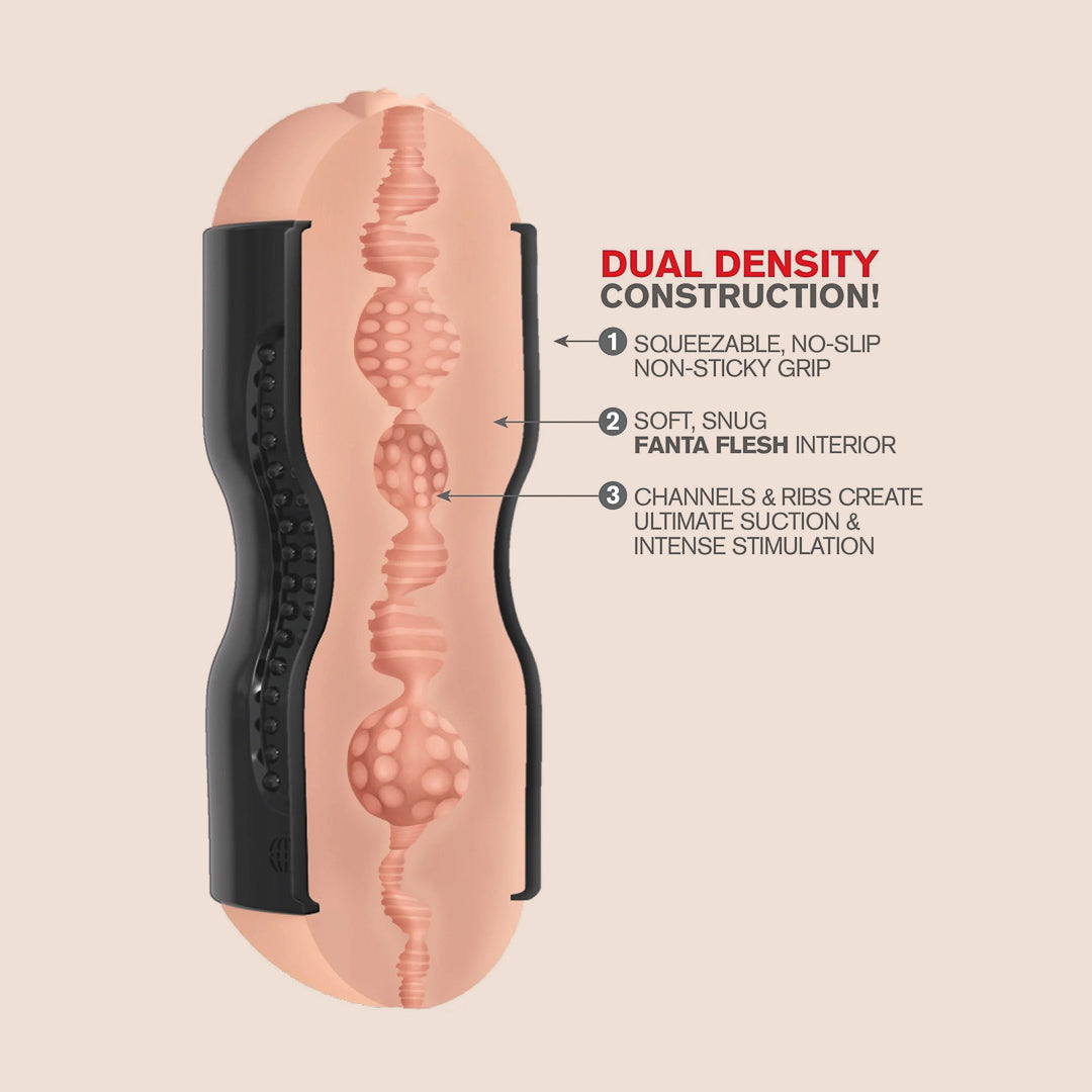 PDX Extreme Tight Grip Male Masturbator - Dual Hole Design for Realistic Pleasure | Perfect for Solo Play & Couples Use