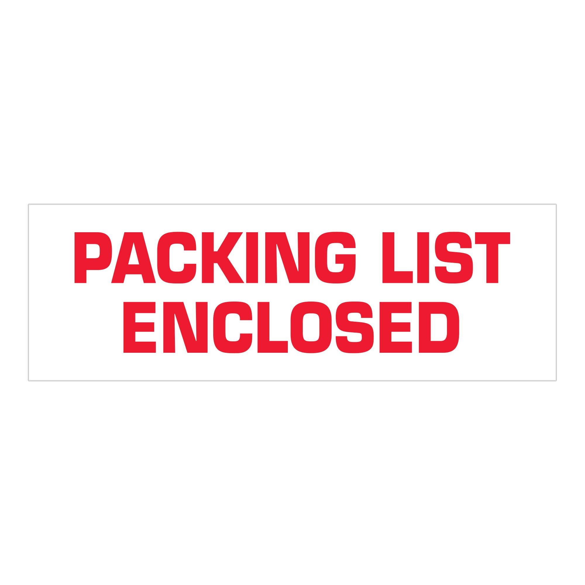Aviditi Tape Logic 2 Inch x 55 Yard 2.2 Mil Red/White Heavy Duty Packing Tape - 36 Pack with 'Packing List Enclosed' for Secure Shipping, Moving & Office Use | Ideal for Box Sealing, Package Protection & Warehouse Organization