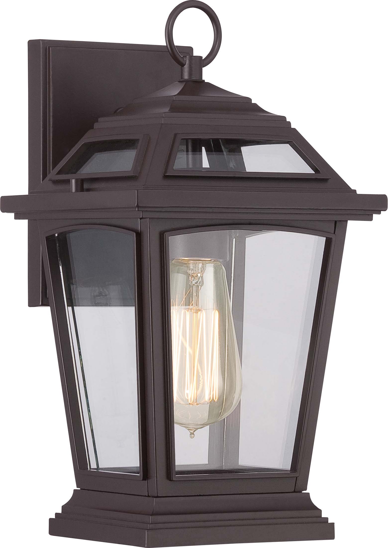 Quoizel RGE8407WT Outdoor Wall Light - 1-Light Weatherproof Exterior Sconce for Porch, Patio & Garden - Classic White Finish