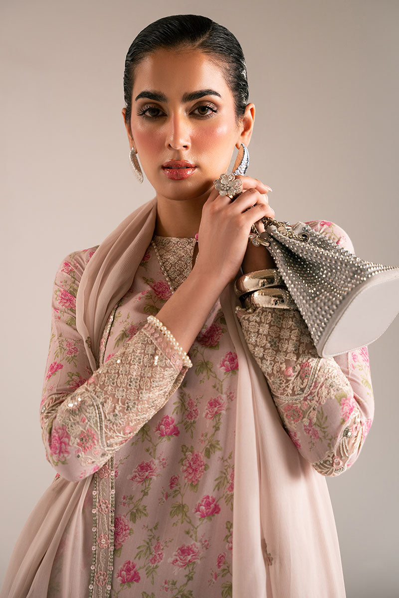 Elegant Hushed Violet 2-Piece Set (Shirt & Dupatta) for Women - Perfect for Weddings, Parties & Festive Occasions