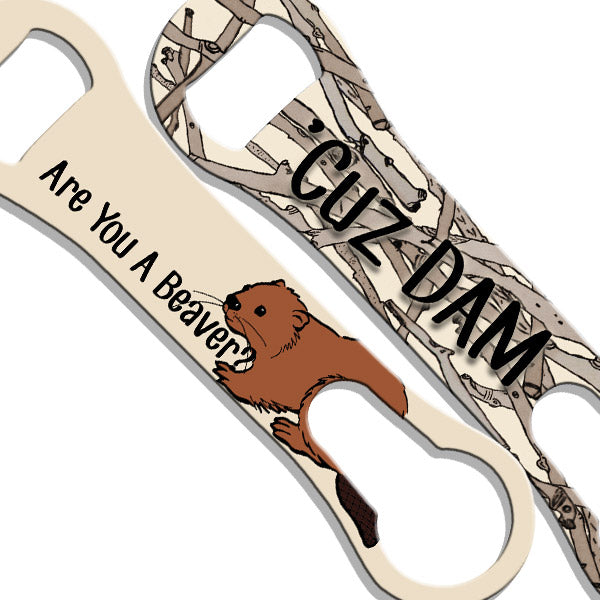Are You a Beaver? V Rod® Bottle Opener - Durable Stainless Steel Beer Bottle Opener for Home, Bar, Camping & Outdoor Parties