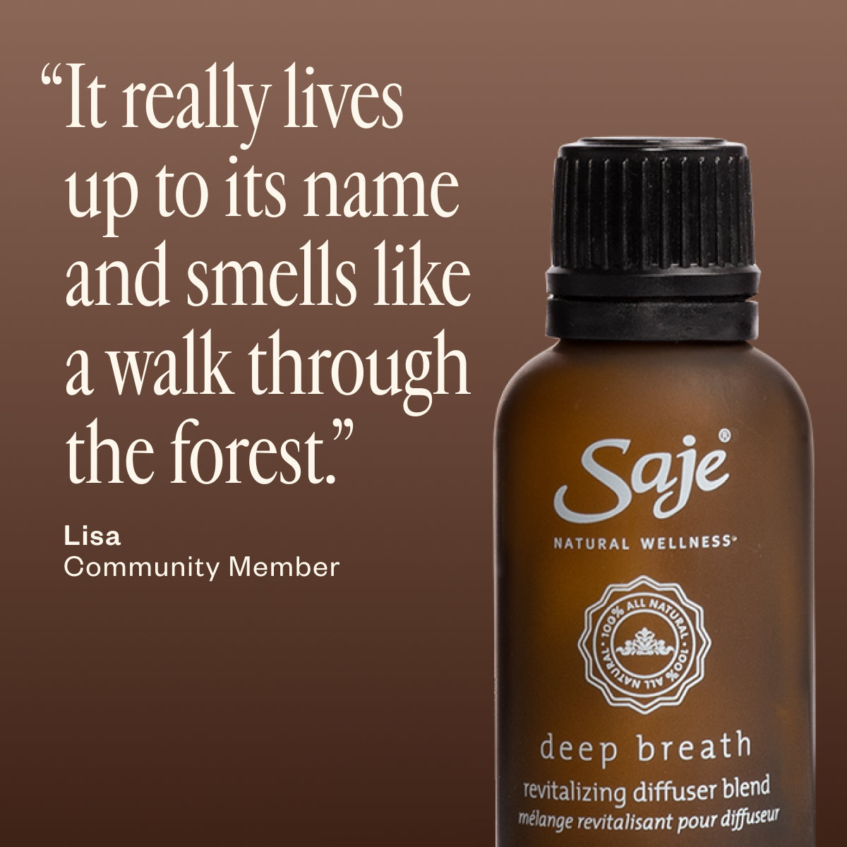 Deep Breath 30ml Essential Oil Diffuser Blend - Relaxing Aromatherapy for Stress Relief & Better Sleep
