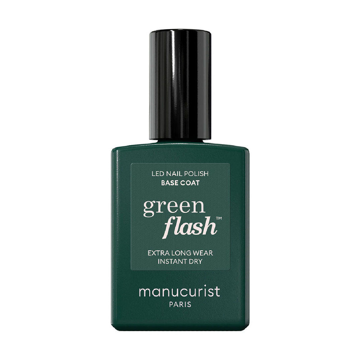 Green Flash Vitamin-Infused Nail Base Coat - Strengthens & Protects Nails for Long-Lasting Manicures - Perfect for Salon & Home Nail Care