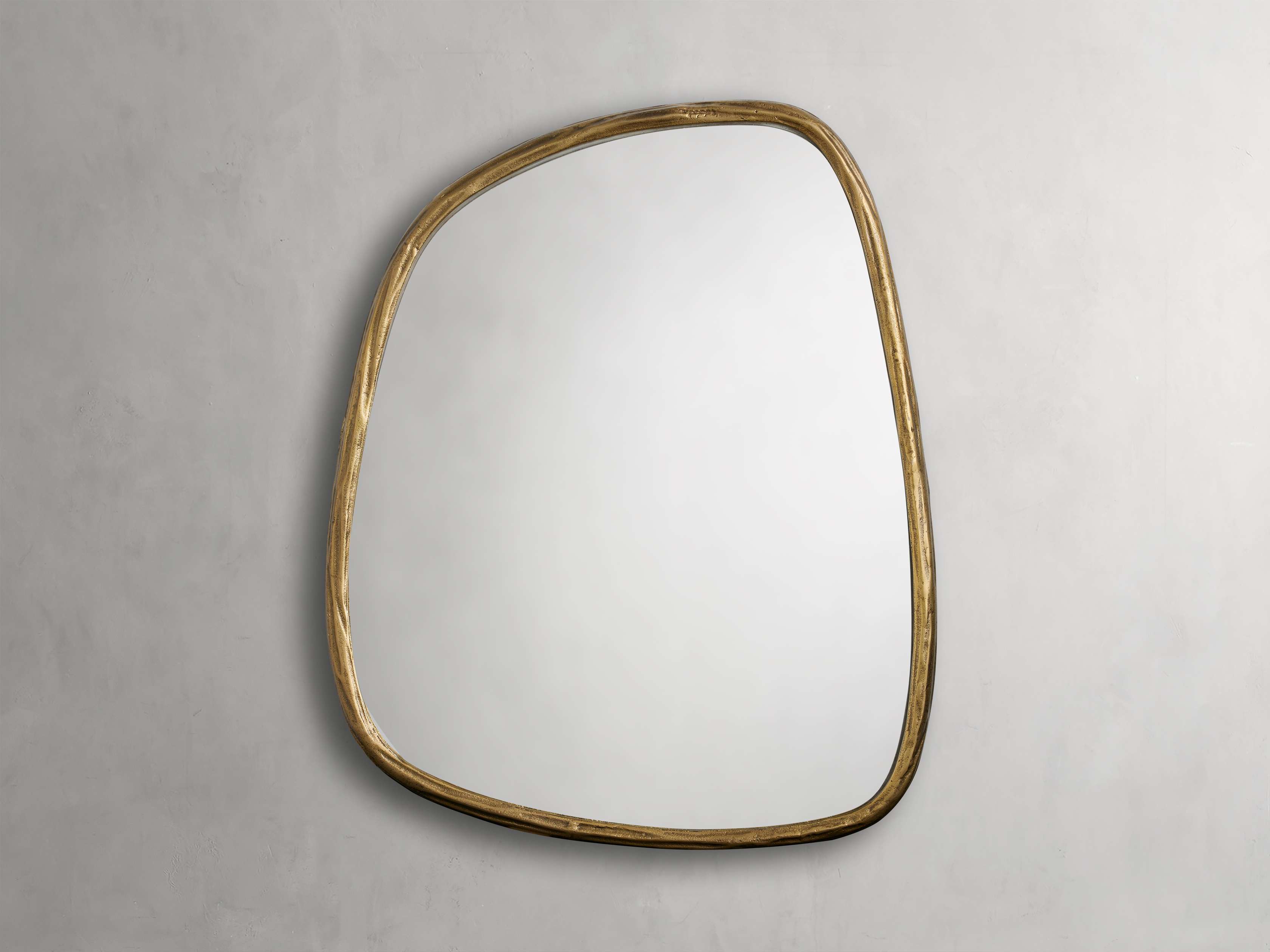 Arren Organic Wall Mirror - Handcrafted Wooden Full Length Mirror for Bedroom, Living Room & Entryway - Stylish Home Decor & Functional Dressing Mirror