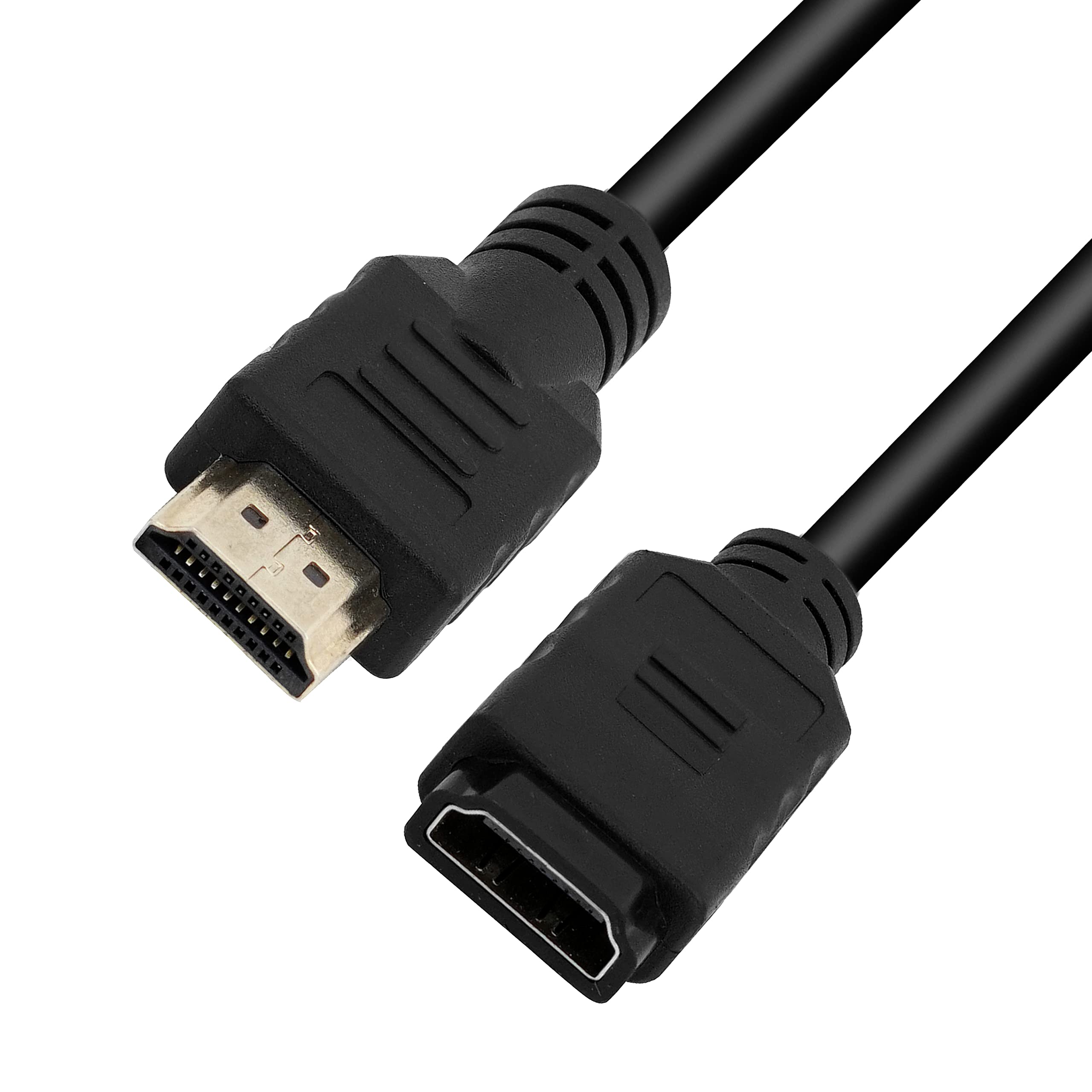 Storite 10cm-100mm High Speed HDMI Male to Female Swivel Adapter Cable - 4K 60Hz HDMI Extension Cord for TV, Monitor, Laptop, Gaming Console - Flexible Rotating Connector for Home Theater & Office Setup (Black)
