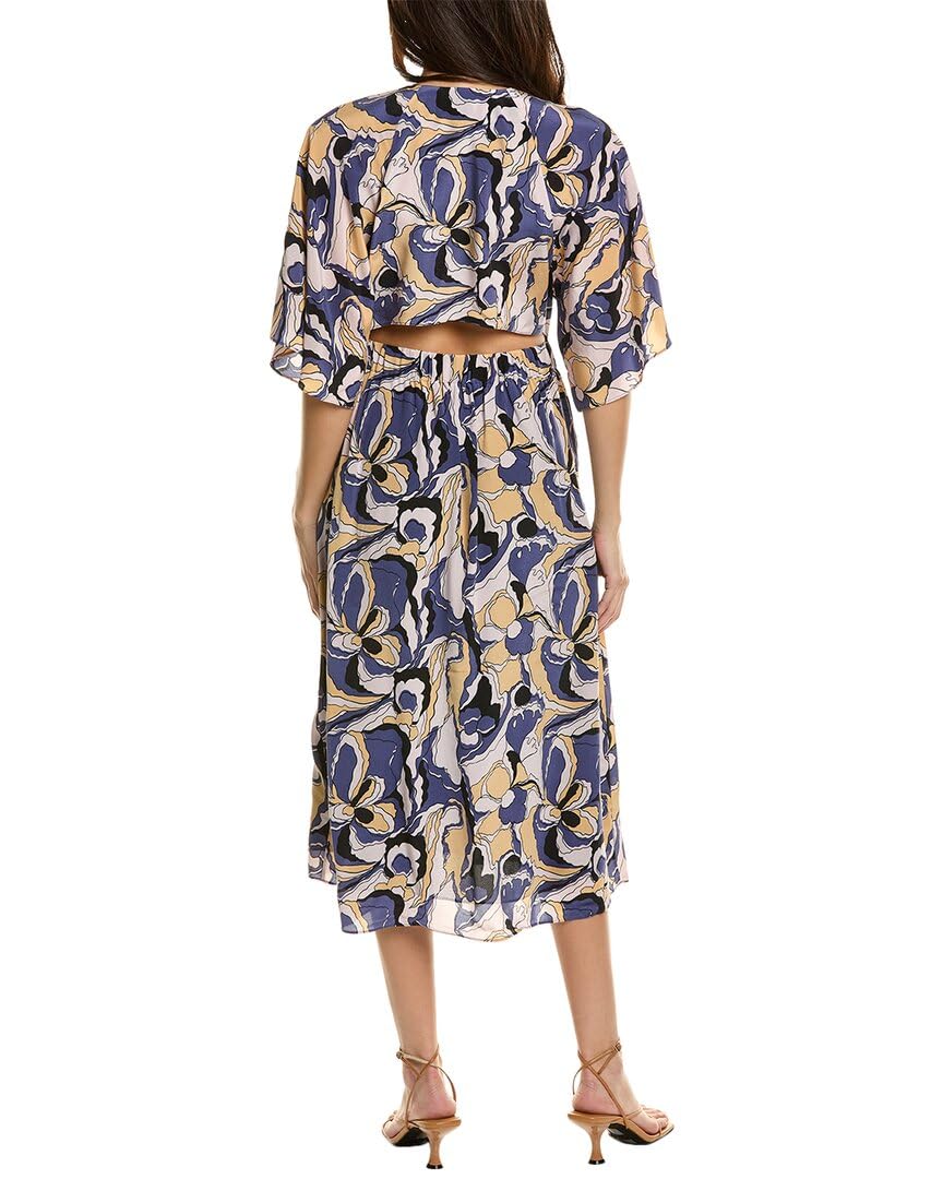 Rosita Silk Midi Dress - Elegant Flowy Women's Formal Dress for Weddings, Parties & Special Occasions
