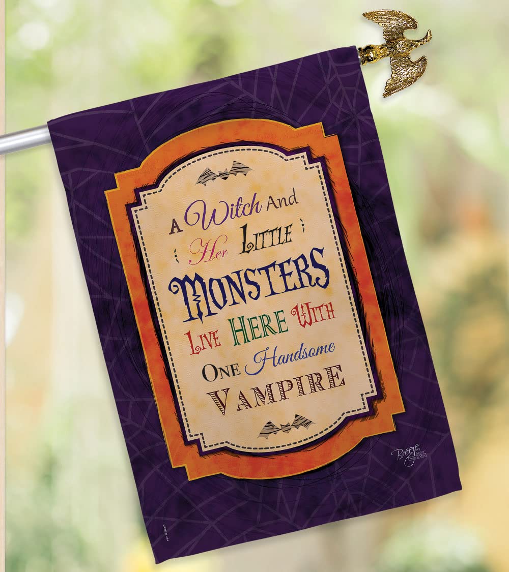 Halloween Decorative Flag 28x40in - Fall Vertical House Decor for Outdoor & Indoor