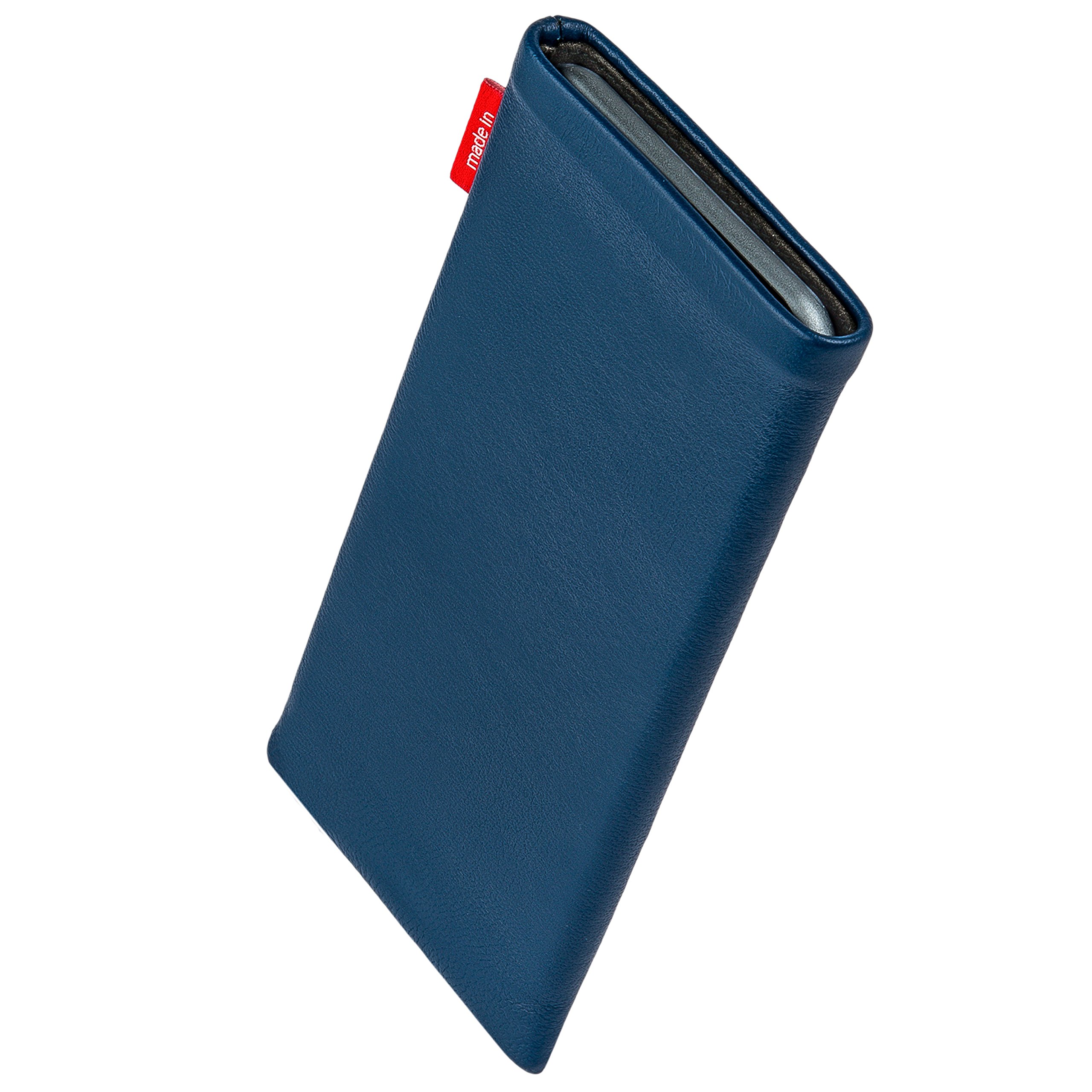 Premium Custom Tailored Sleeve for Xiaomi Redmi Note 8 Pro | German-Made Fine Nappa Leather Pouch Case with Microfiber Lining | Perfect for Display Cleaning & Everyday Protection | Ideal for Travel, Work & Commuting