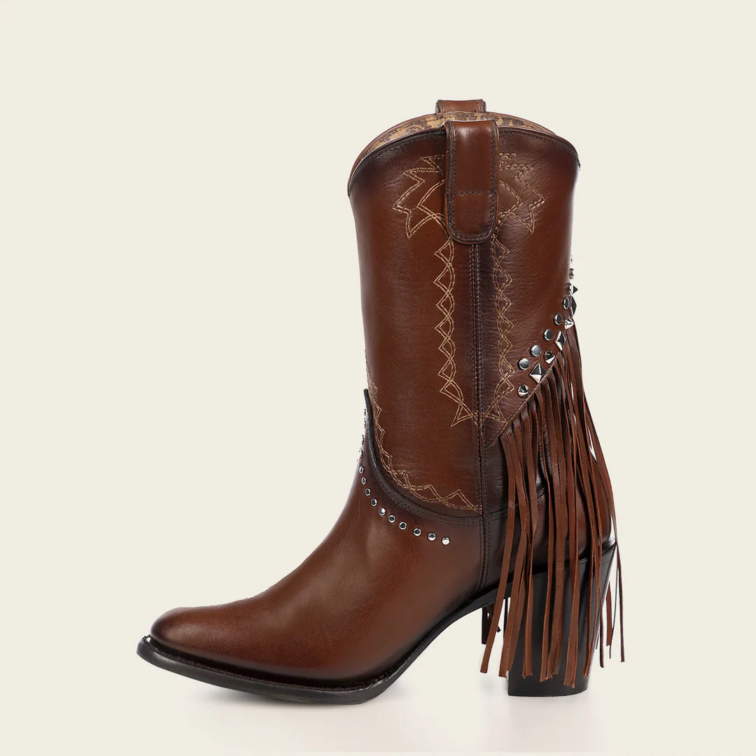 **Cuadra Honey Western Cowgirl Leather Boots for Women - Stylish & Comfortable Riding Boots for Country, Rodeo & Fashion**