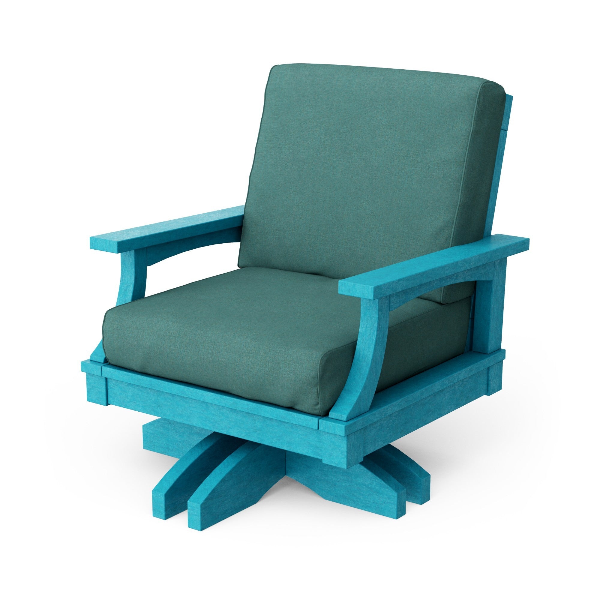 Heritage Deep Seating Swivel Chair - 360° Rotating Patio Lounge Chair with Cushions, Weather-Resistant Outdoor Furniture for Garden, Poolside & Backyard Relaxation