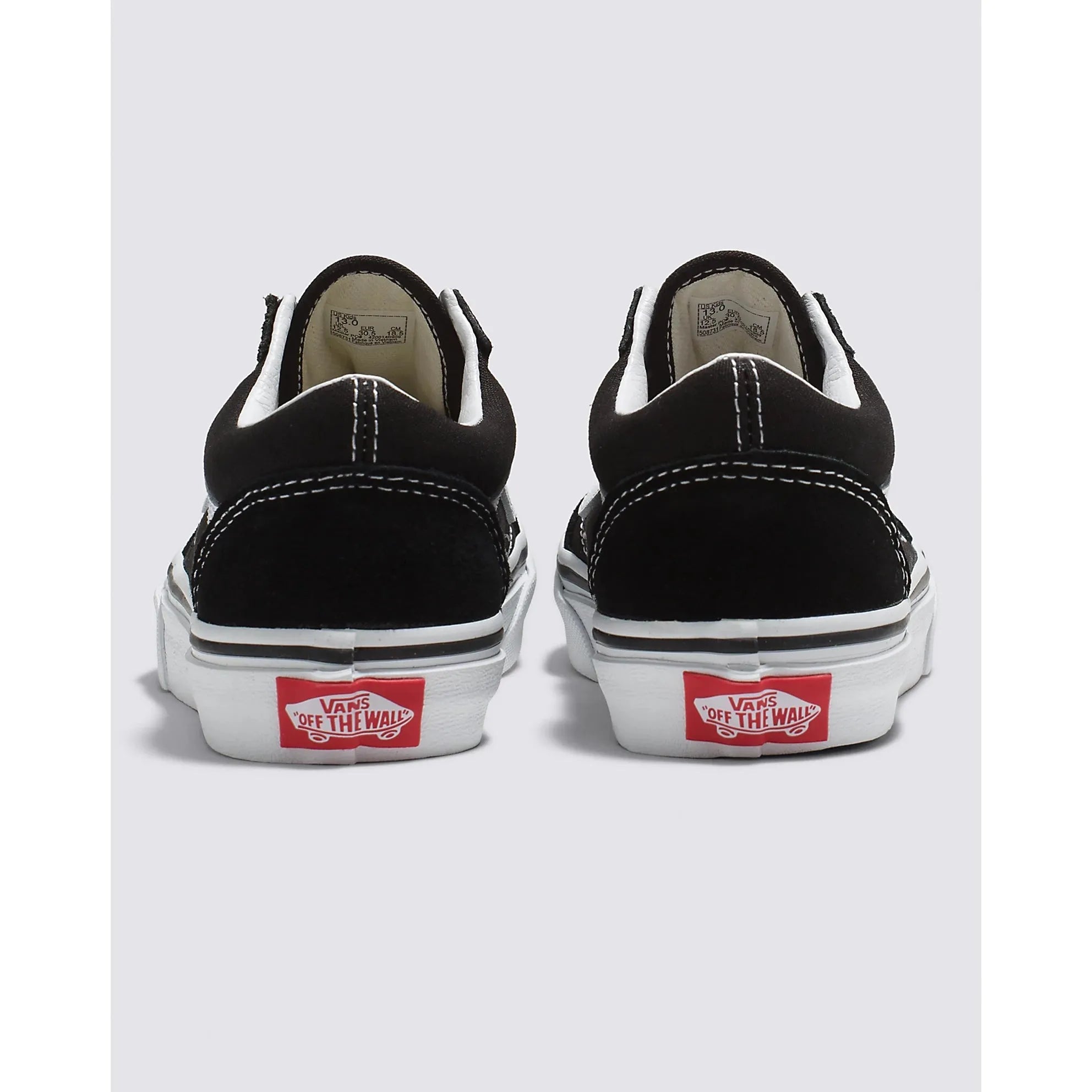 Vans Kids Old Skool Skate Shoes for Boys & Girls - Classic Black & White Sneakers for School, Play & Everyday Wear