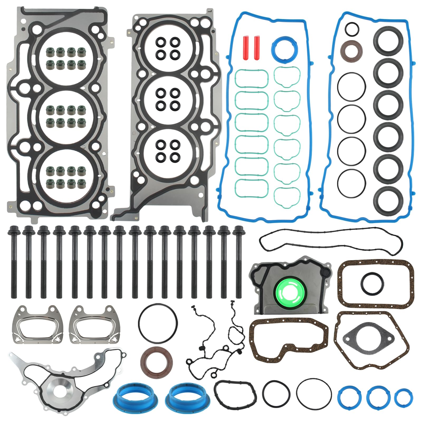 High-Quality ES72467 Engine Head Gaskets Kit HS26541PT - Compatible with Chrysler 200/300, Jeep Grand Cherokee/Wrangler, Dodge Challenger/Charger, Ram 1500 - 3.6L V6 DOHC Cylinder Head Gasket Set - Perfect for Engine Repair & Maintenance