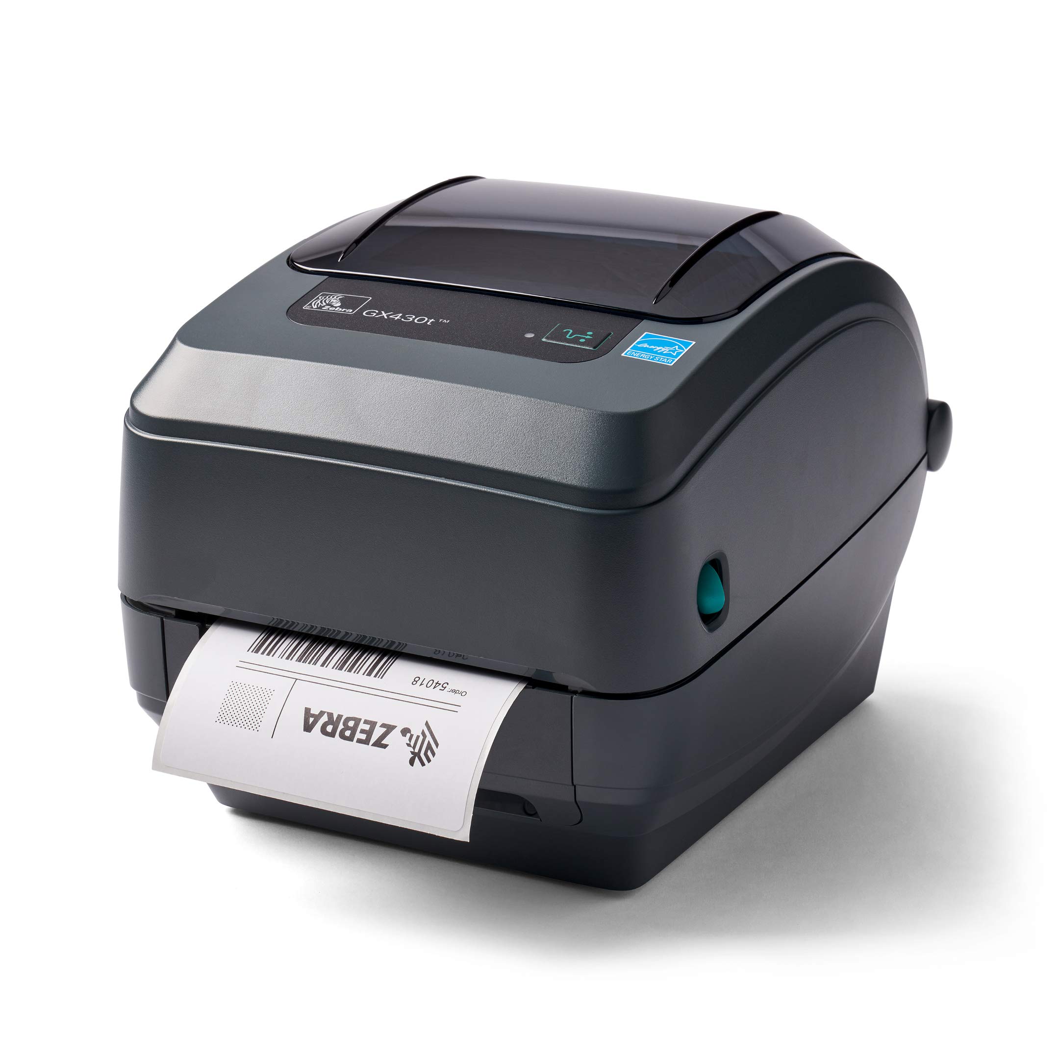 ZEBRA GX430t 4-inch Monochrome Thermal Transfer Desktop Printer - USB, Serial & Parallel Port Connectivity (GX43-102510-000) for Shipping Labels, Barcode Tags & Retail Packaging