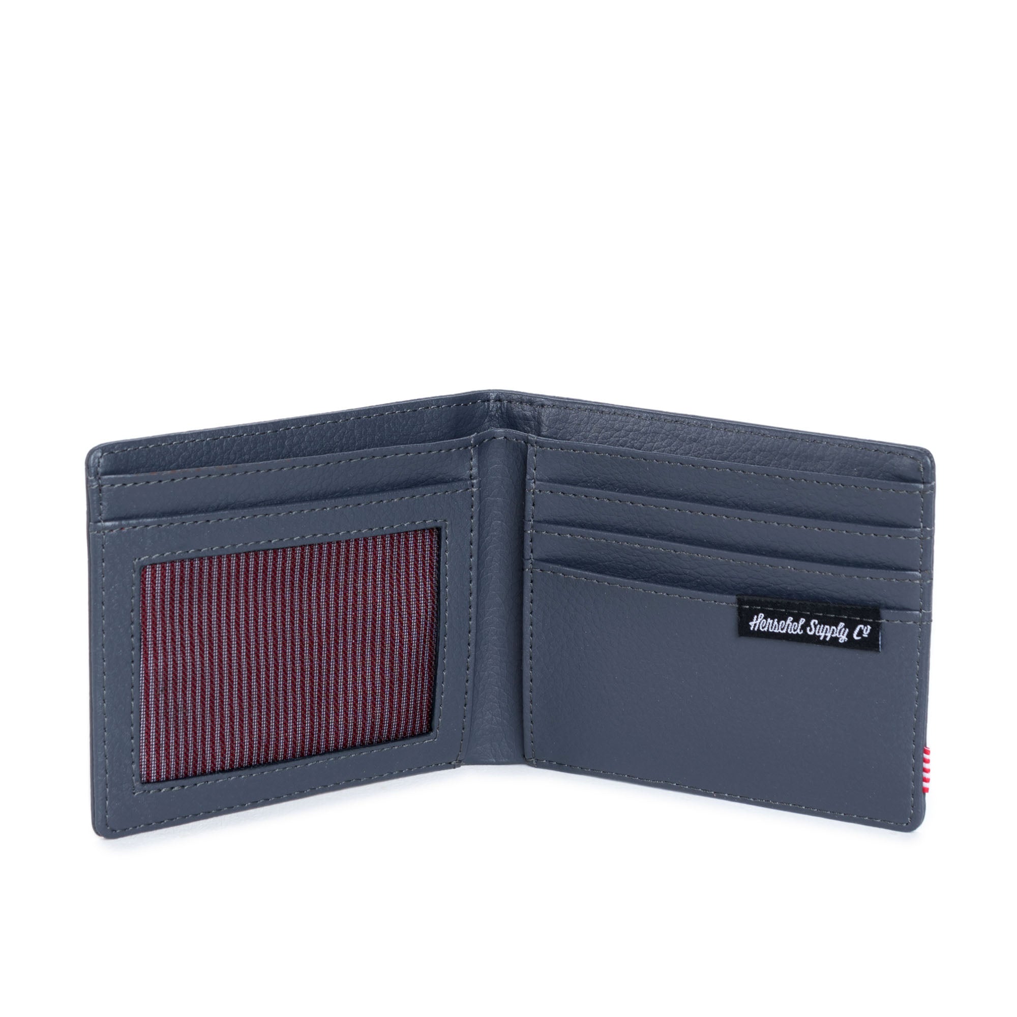 Herschel Hank Genuine Leather Wallet for Men - Slim RFID Blocking Bifold Wallet with Card Slots, Charcoal Snake Print - Perfect for Everyday Carry, Travel & Business Use
