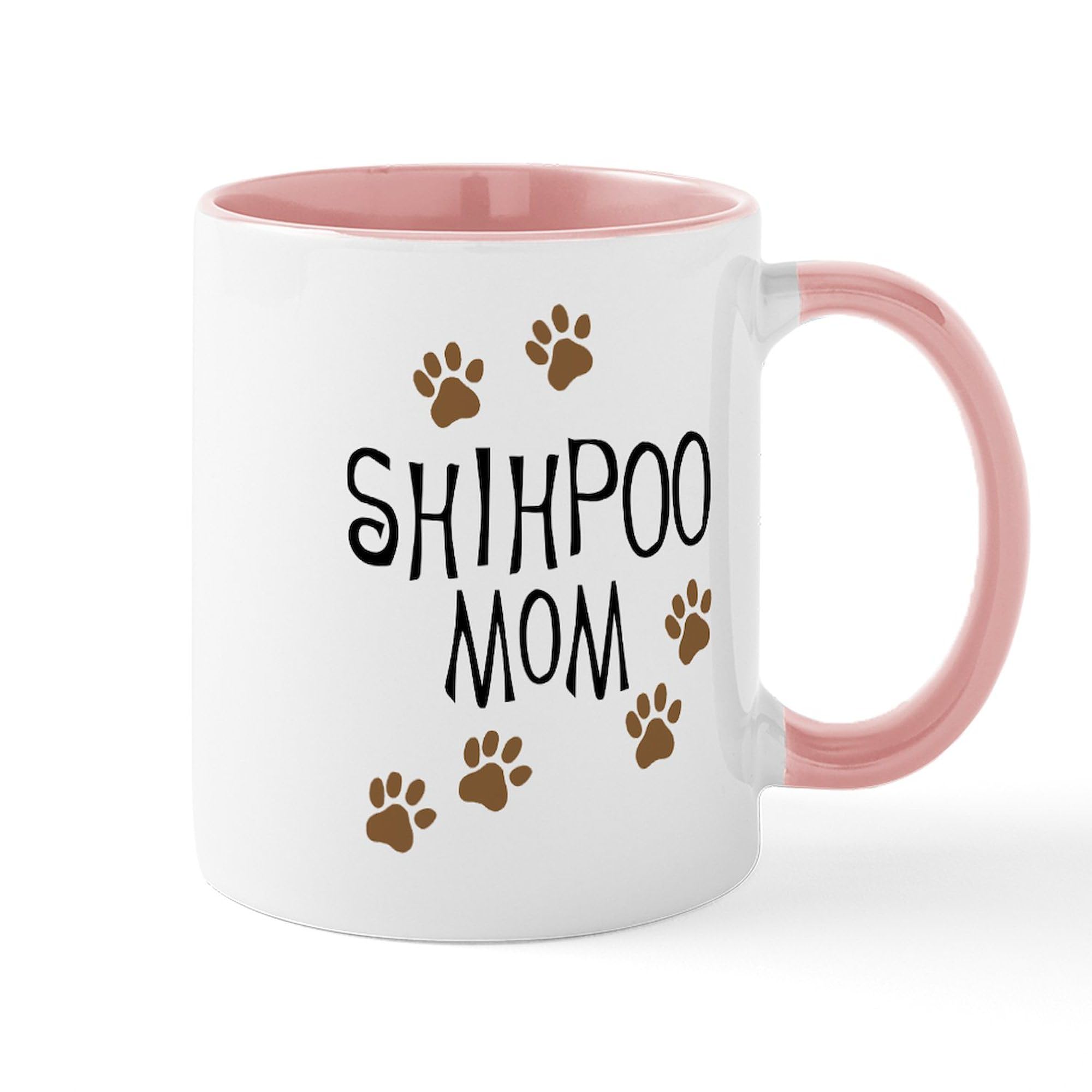 Shihpoo Mom Ceramic Coffee Mug 11 oz (325 ml) - Perfect Gift for Dog Lovers, Ideal for Tea, Coffee & Hot Drinks at Home or Office