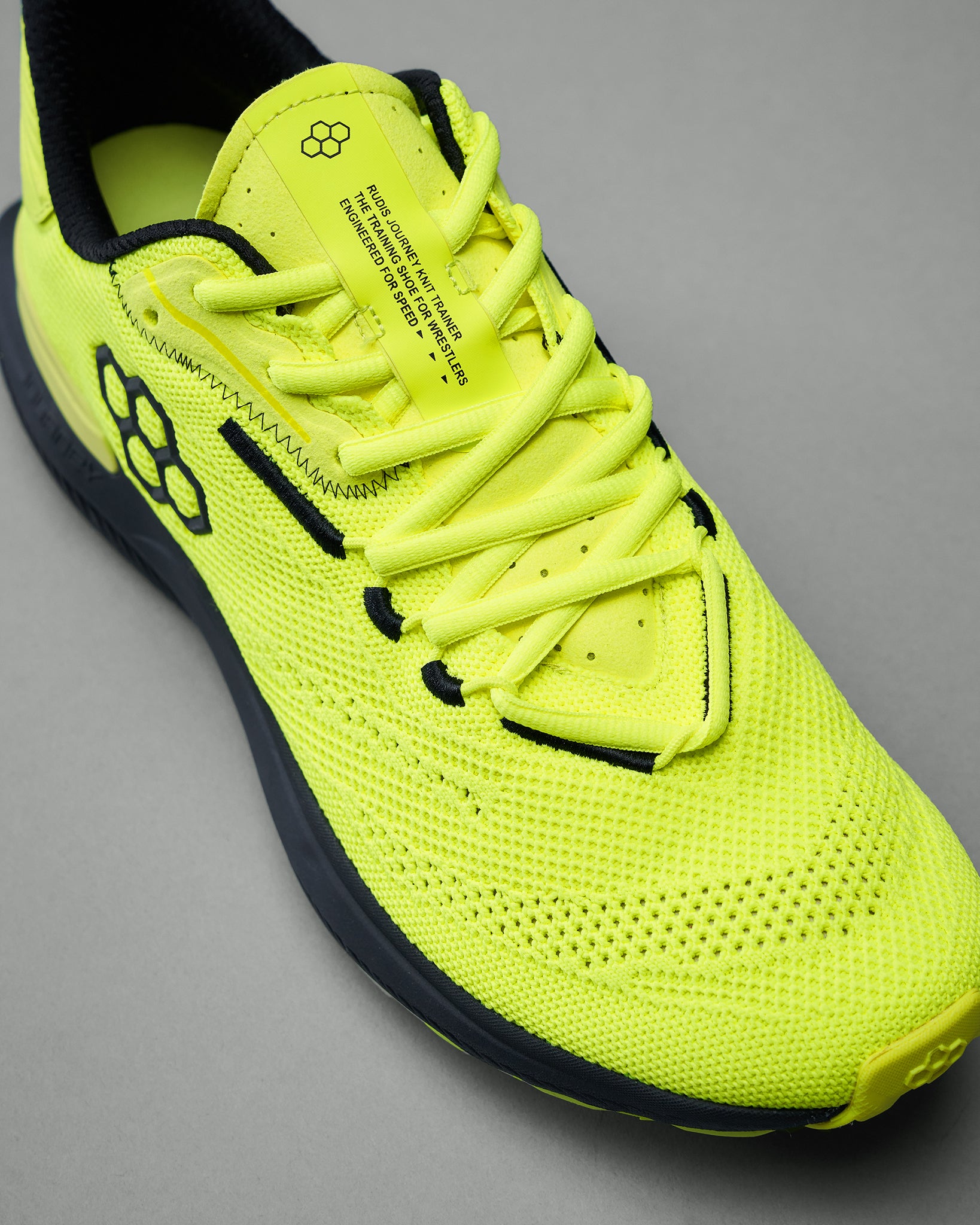 RUDIS Journey Knit Adult Wrestling Training Shoes - Neon Color for High-Performance Mat Workouts & Gym Sessions