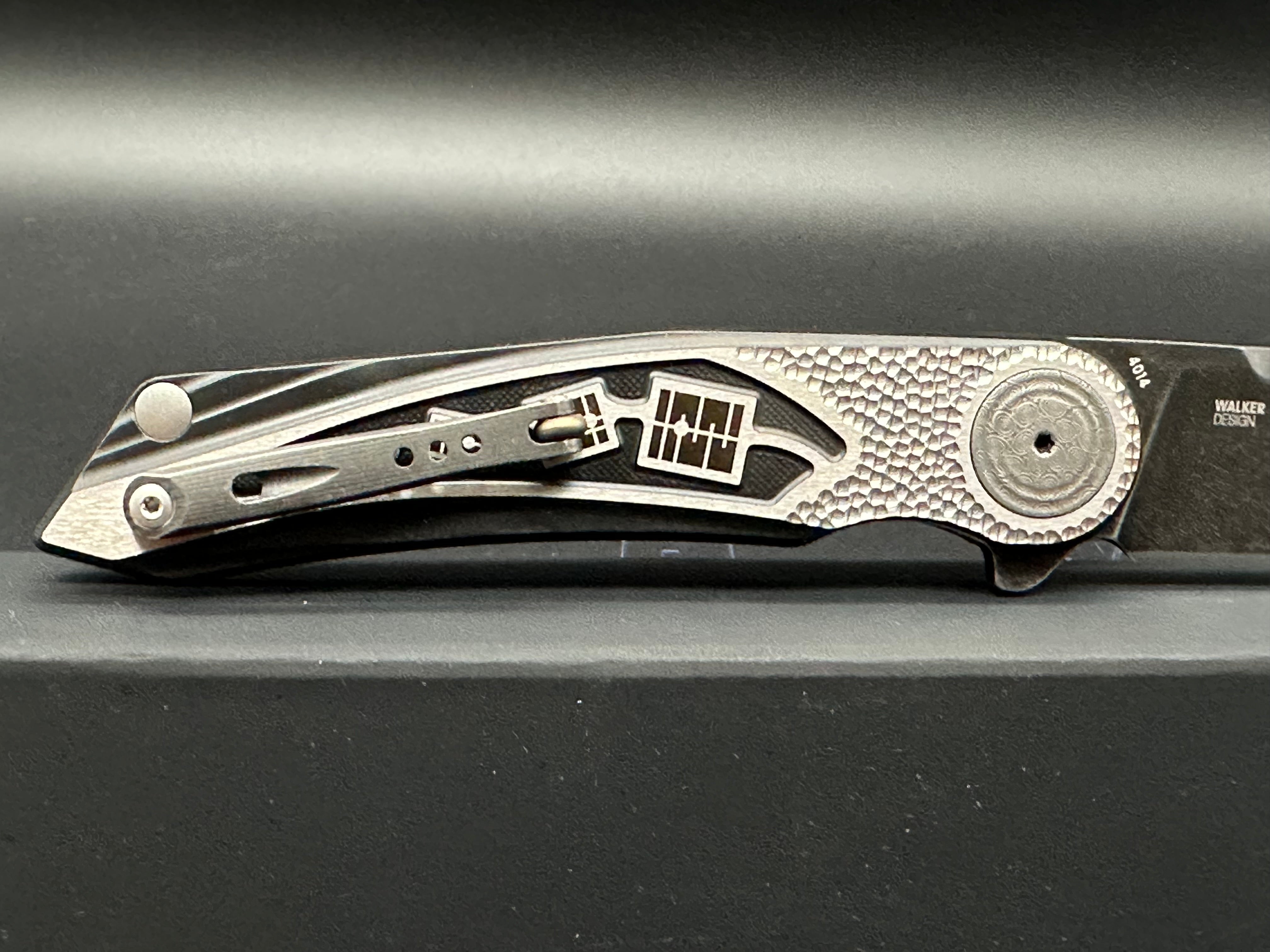 CRKT Fortuitous MagnaCut Folding Pocket Knife - Black Titanium Handle with Inlay - EDC Tactical Knife for Outdoor Camping, Hiking & Everyday Carry