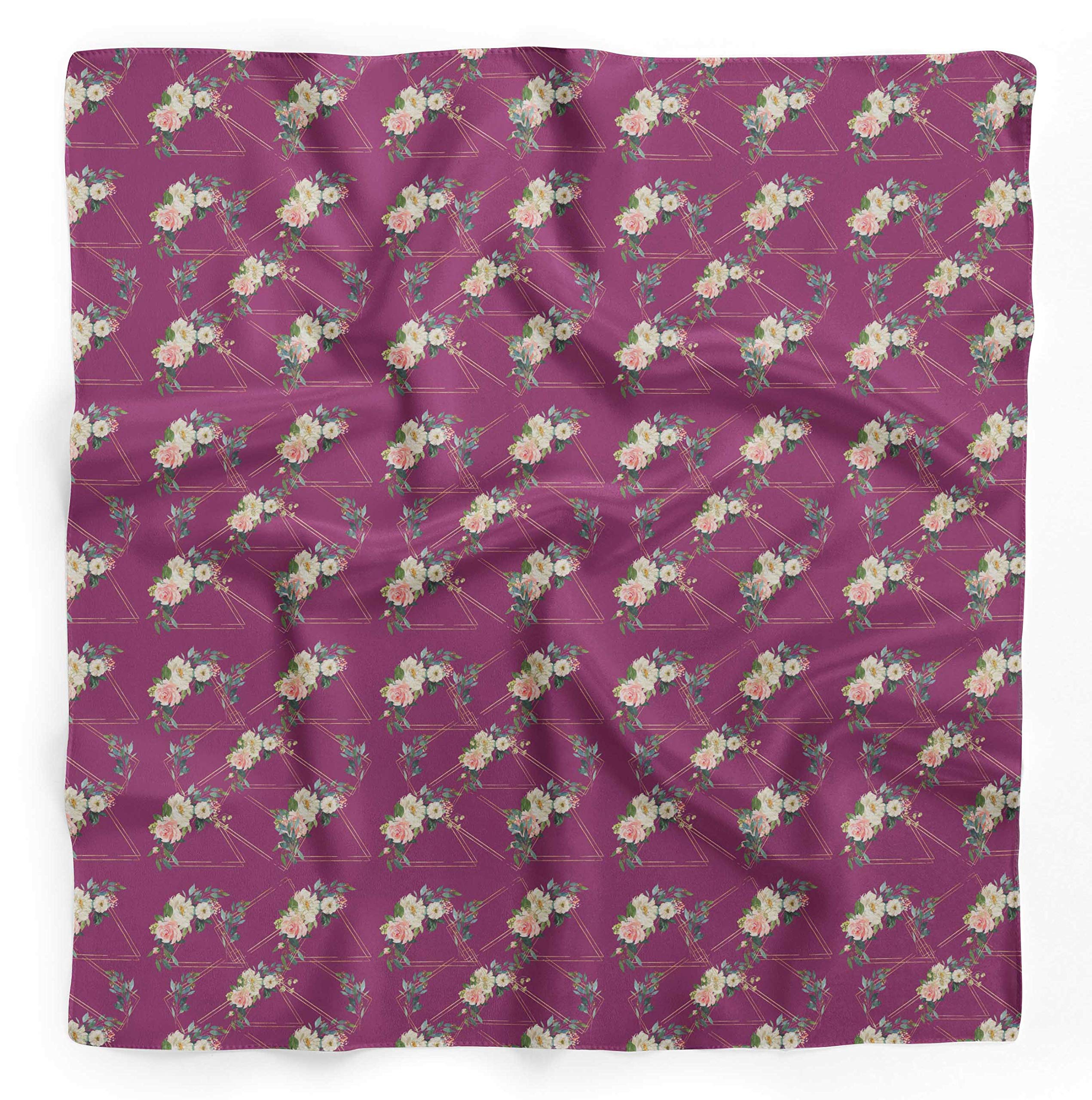 Bimba Pure Silk Printed Head Bandanas & Neck Scarves for Women - Soft Summer Fashion Accessories for Hair, Outfits & Outdoor Activities