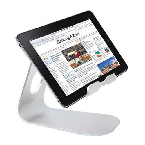 Bakeey™ Aluminum Alloy Multi-Angle Adjustable Anti-Slip Tablet Stand Holder for iPad, iPhone, Smartphones - Perfect for Home Office, Study & Watching Videos