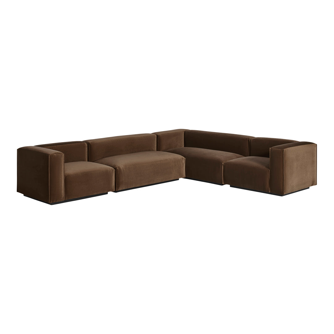 Cleon Large Sectional Sofa - Modern L-Shaped Couch for Living Room | Spacious Comfortable Fabric Sofa Set | Perfect for Family Gatherings & Movie Nights