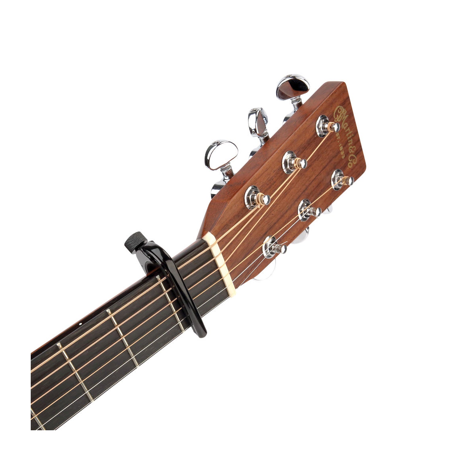 D'Addario NS Capo Pro - Black Guitar Capo for Acoustic & Electric Guitars - Perfect for Live Performances & Studio Recording