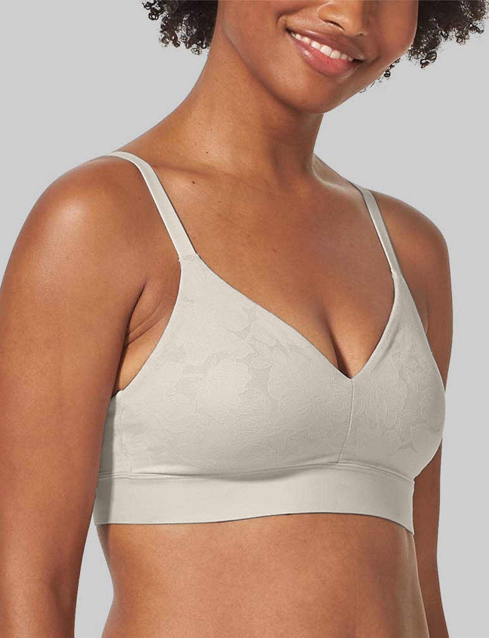 Second Skin Comfort Lace Bralette - Seamless Wireless Bra for Women, Soft Stretchy Comfortable Everyday Wear, Perfect for Yoga, Lounge & Sleep