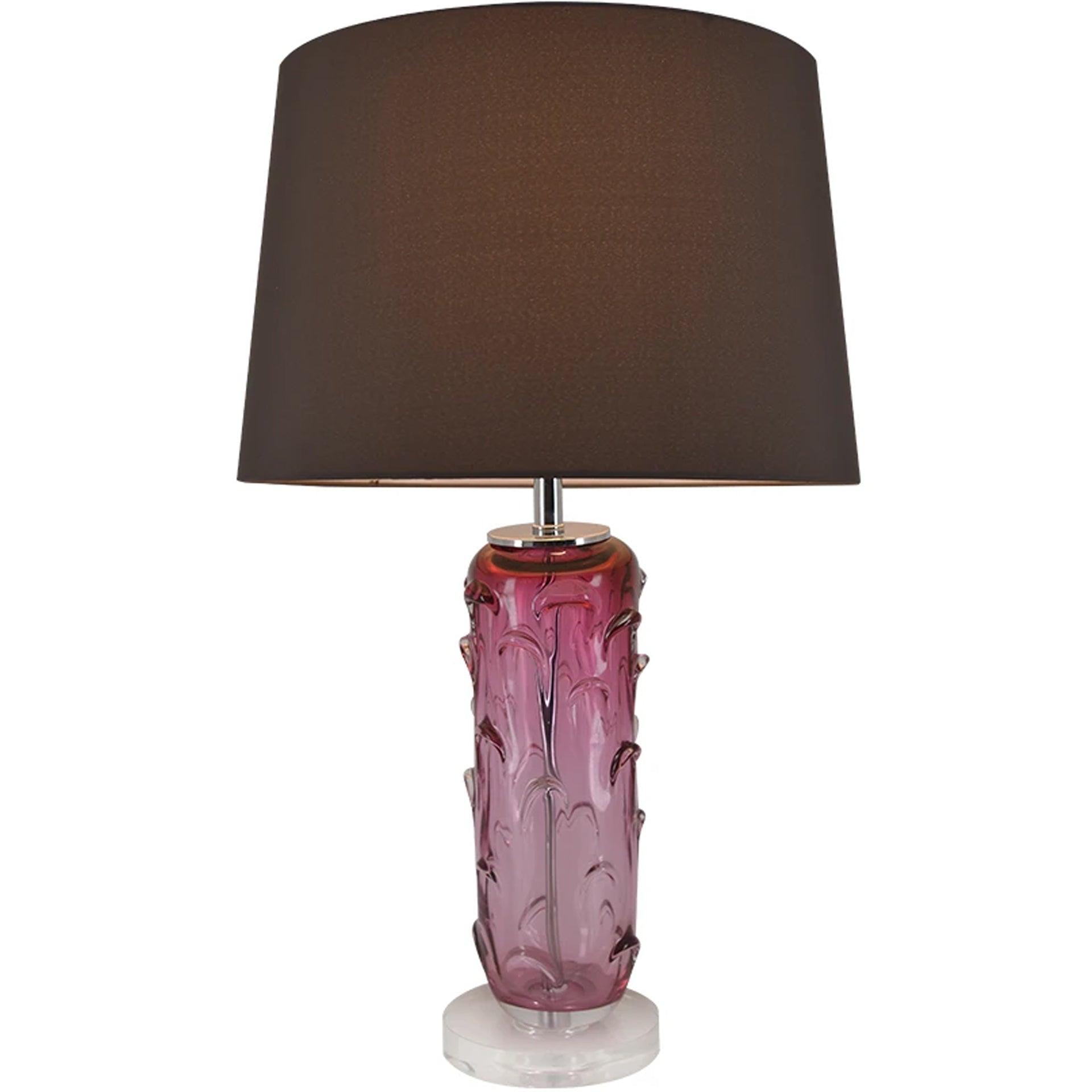 Hyacinth Sculpted Translucent Glass Accent Table Lamp - 27