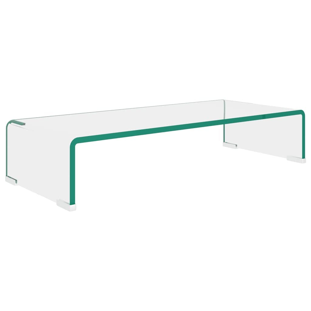 Clear Glass TV Stand Riser - 23.6