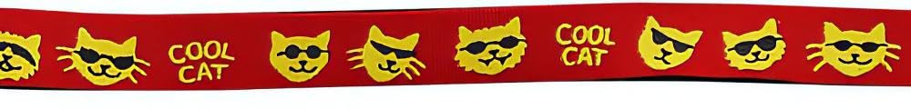 Cool Cat Collar for Pets - Red for Outdoor Adventures