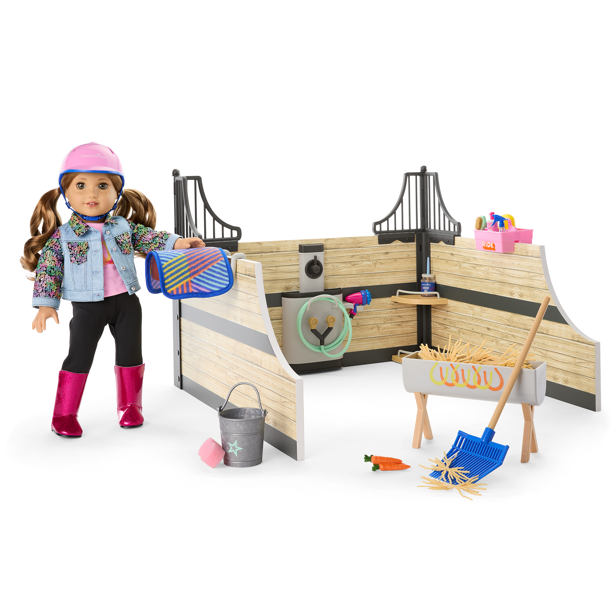 American Girl Doll 2024 Girl of the Year™ Honeycrisp Hill Horse Stable Playset - Perfect for Pretend Play, Horse Lovers & Collectors