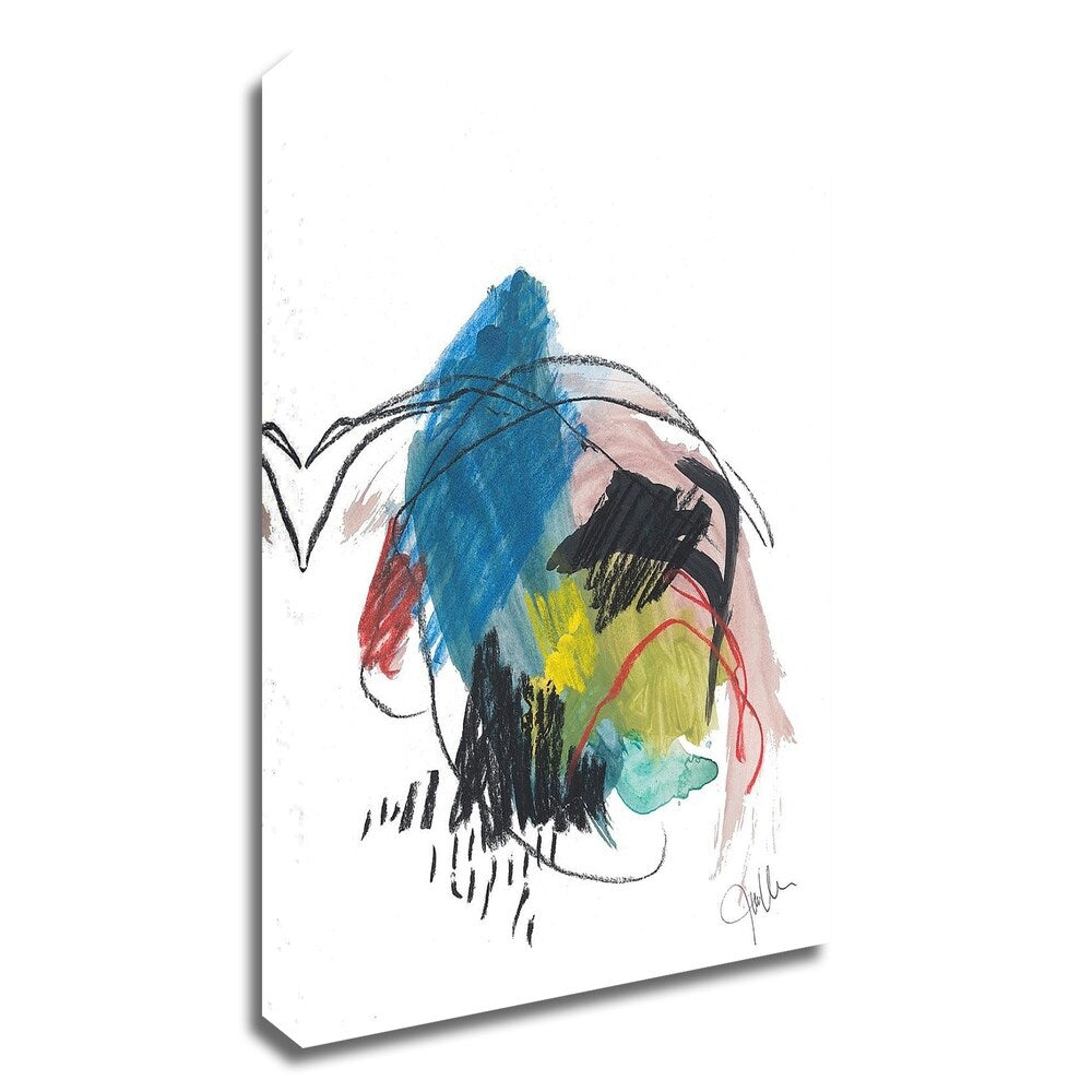 Abstract Landscape No. 36 by Jan Weiss - Premium Canvas Wall Art Print - Ready to Hang - Modern Home & Office Decor for Living Room, Bedroom, or Workspace