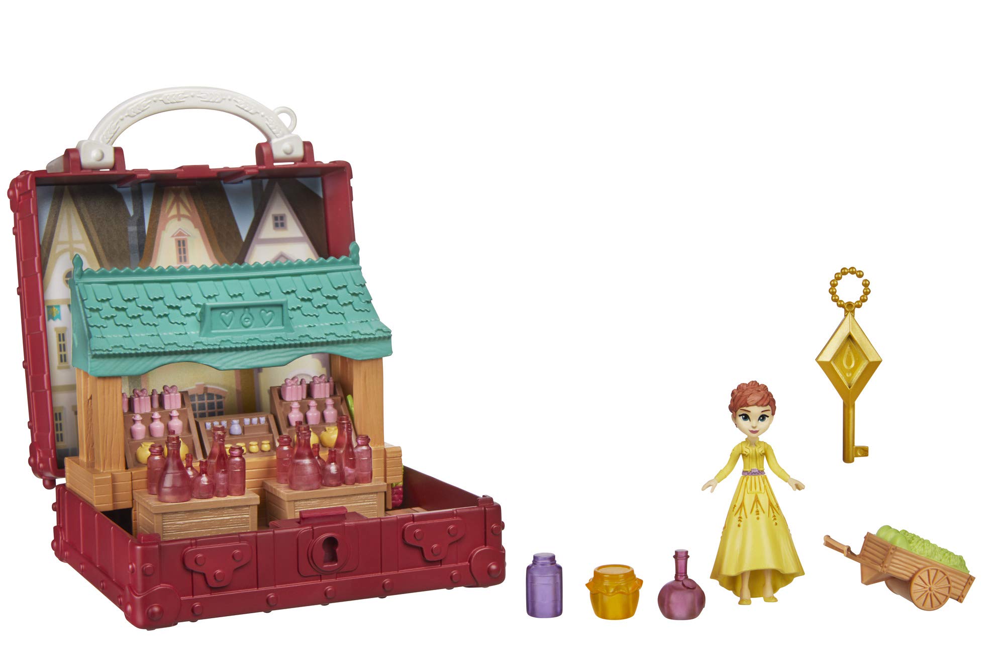 Disney Frozen 2 Pop Adventures Village Playset with Anna Doll - Portable Pop-Up Toy for Kids Ages 3+ | Birthday Gift, Pretend Play, Disney Movie Collection