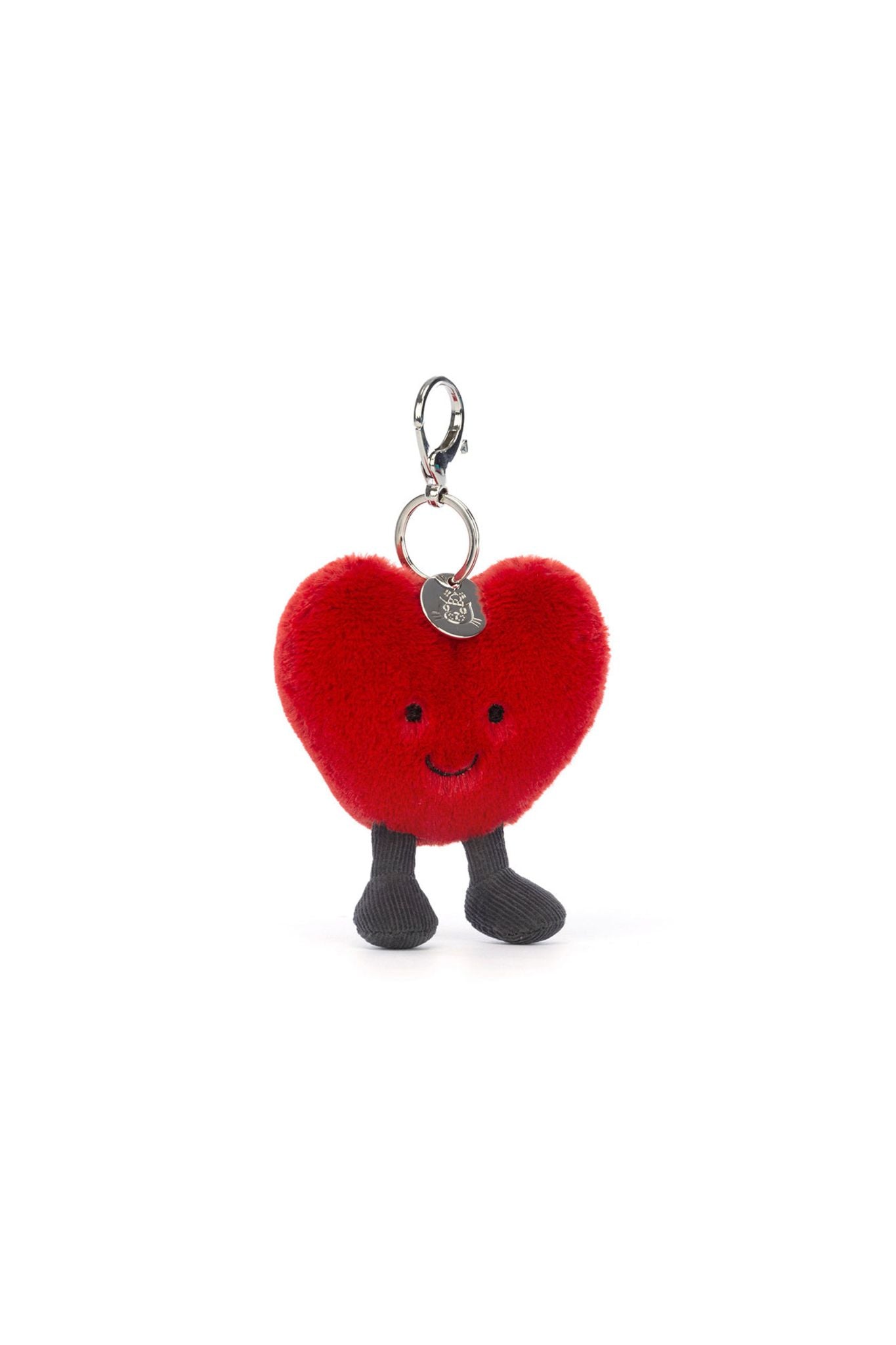 Jellycat Amuseables Heart Bag Charm - Cute Plush Keychain for Purse, Backpack & Keys | Perfect Gift for Valentine's Day, Birthday & Everyday Carry