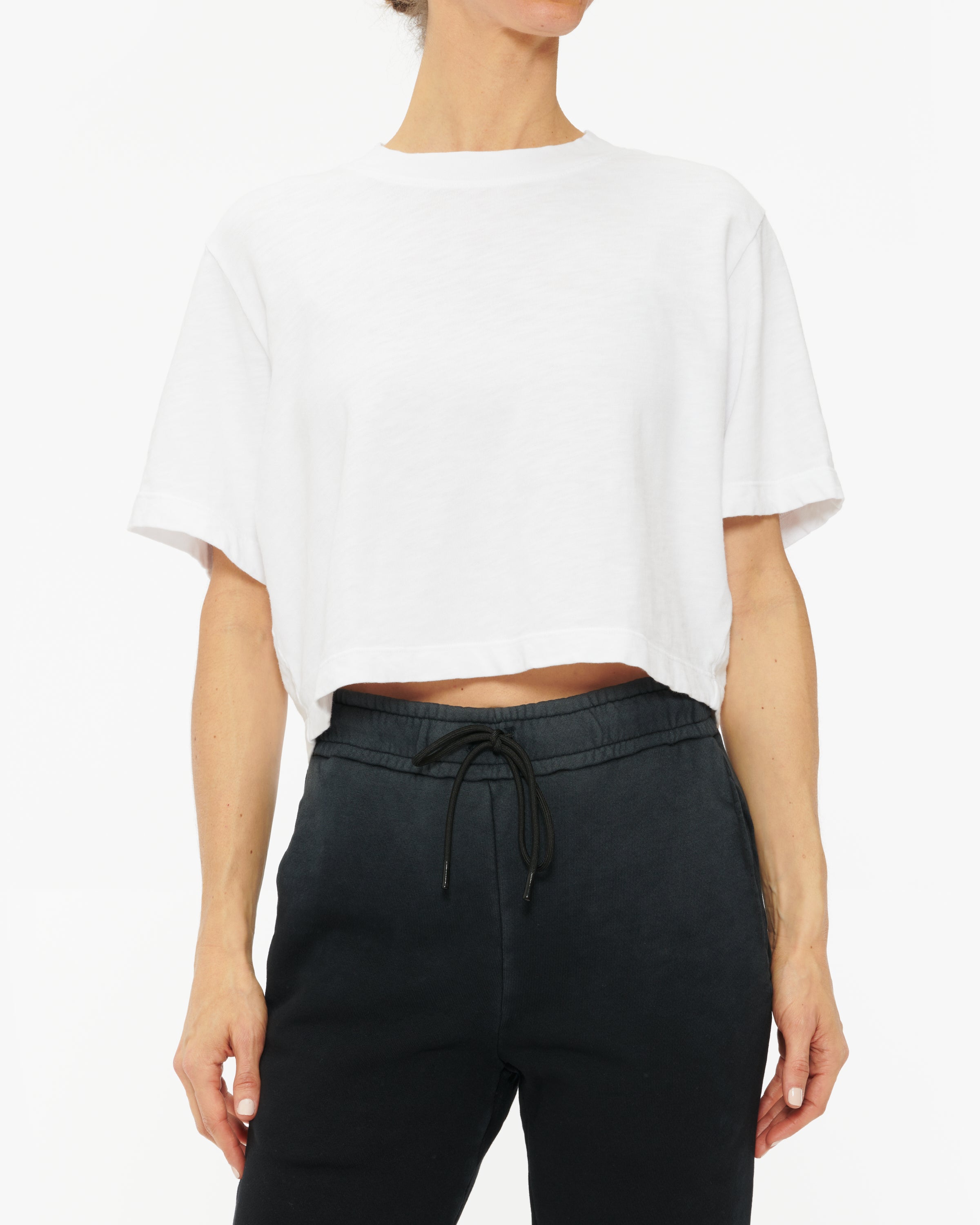 Cotton Citizen Tokyo Crop Tee - Women's Soft Short Sleeve T-Shirt for Casual Wear & Summer Outfits