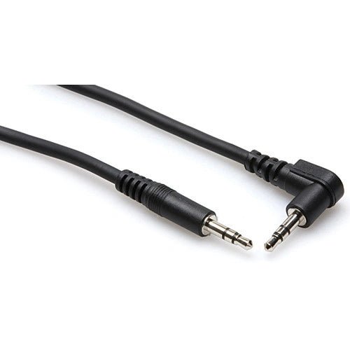 Hosa Technology 10-Inch Stereo Mini Male to Angled Male Cable - Premium Audio Patch Cord for Guitar, Keyboard, and Studio Equipment