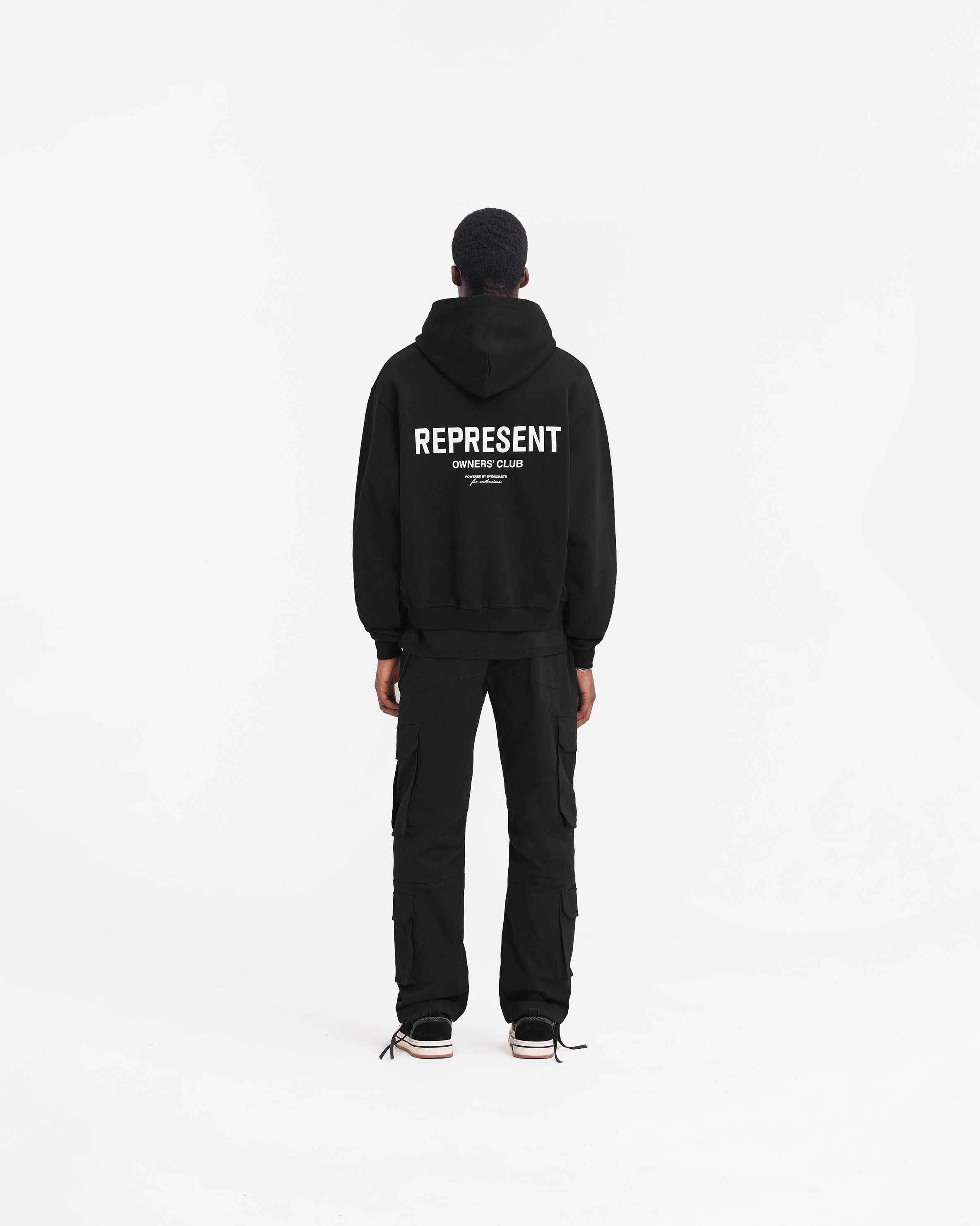 Represent Owners Club Zip Hoodie - Black | Men's Streetwear Fashion | Perfect for Casual Outfits & Urban Lifestyle