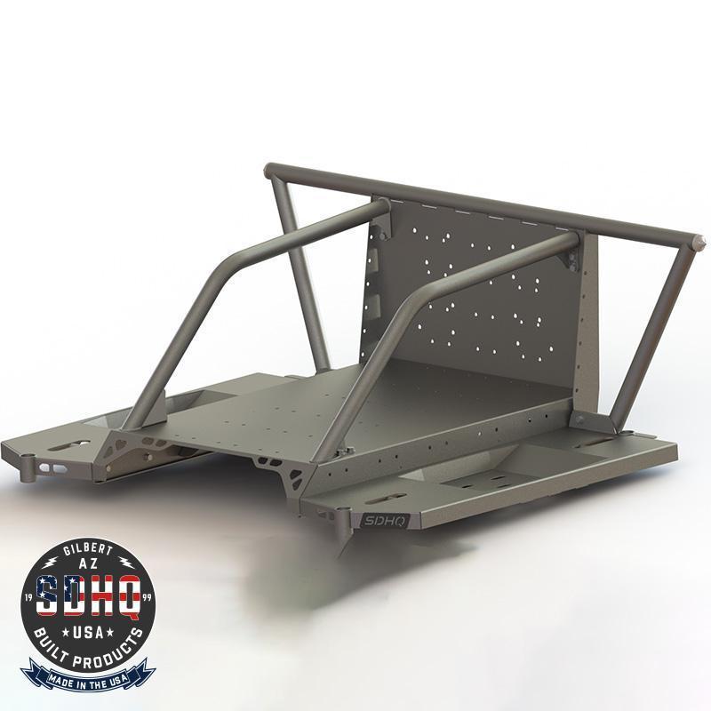 SDHQ Built-In Bed Chase Rack for 2019-2025 Ram 2500/3500 Heavy Duty Trucks | Off-Road Gear Storage & Adventure Accessories