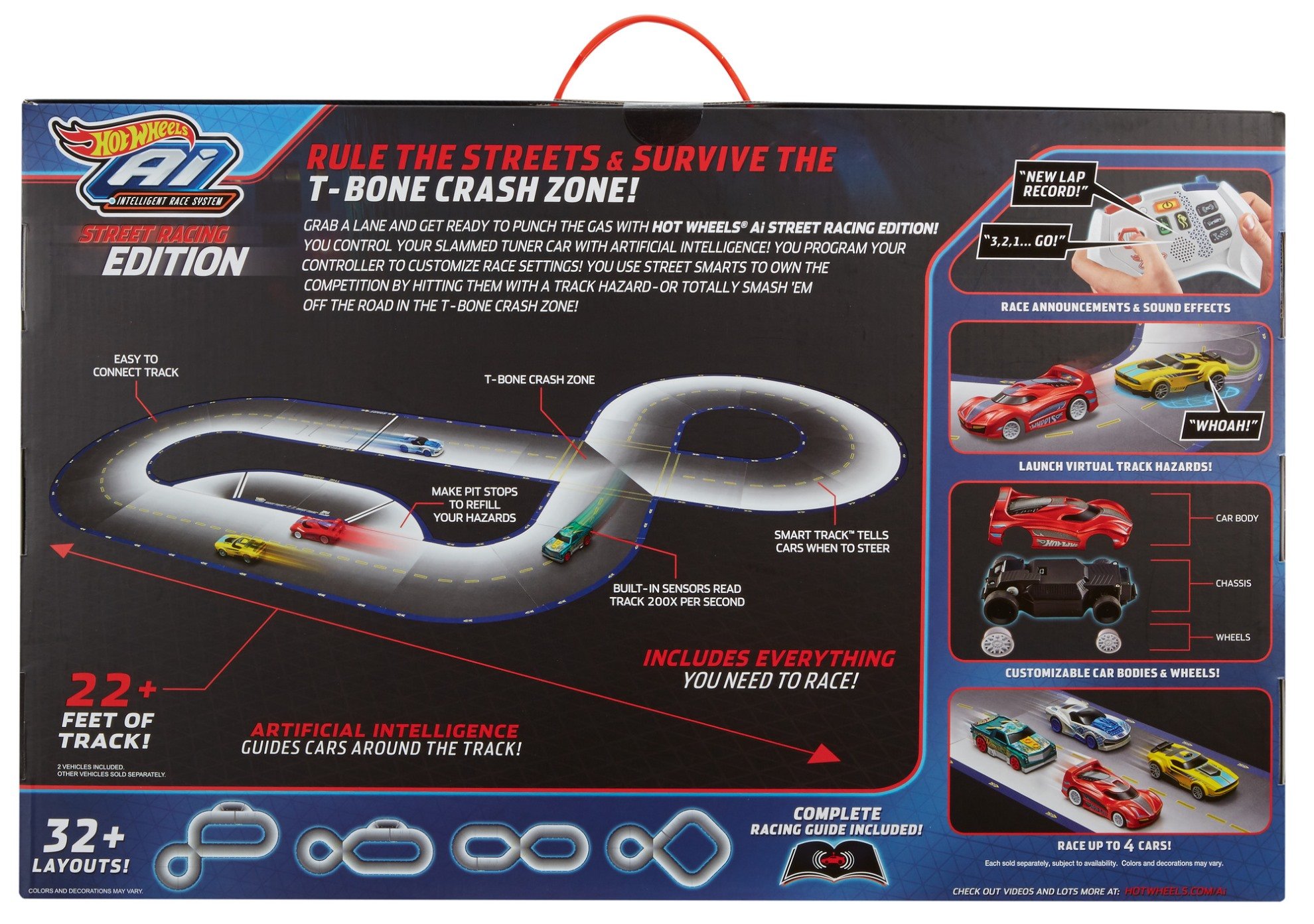 Hot Wheels Urban Race Track Circuit - Mattel FDY09 Toy Car Racing Set for Kids - Perfect for Indoor Play, Birthday Gifts & Family Game Nights