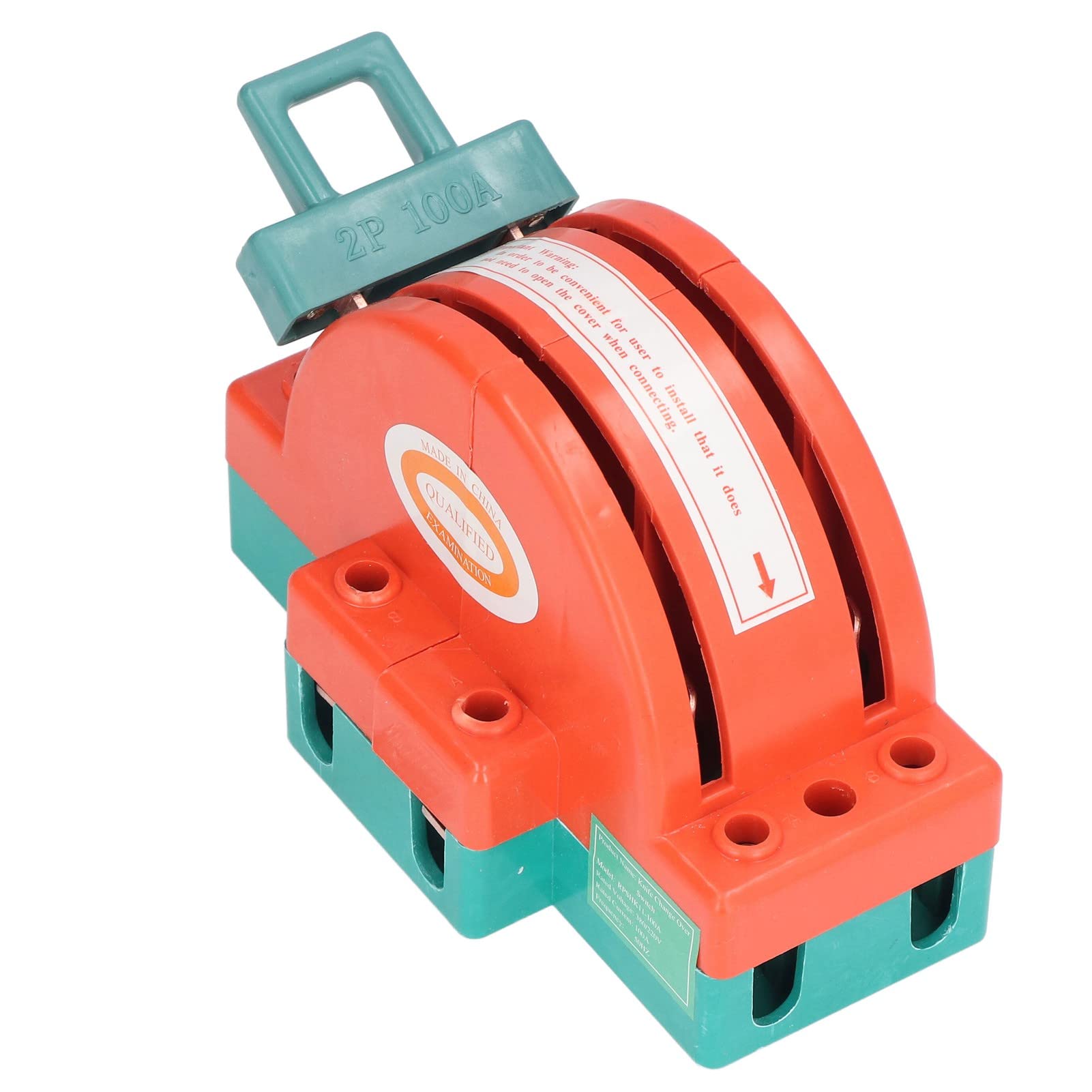 100A 2 Pole Double Throw Knife Switch - Heavy Duty Electrical Disconnect Safety Switch for Home Appliances & Industrial Use | Perfect for Circuit Control, Power Distribution & Emergency Shutoff