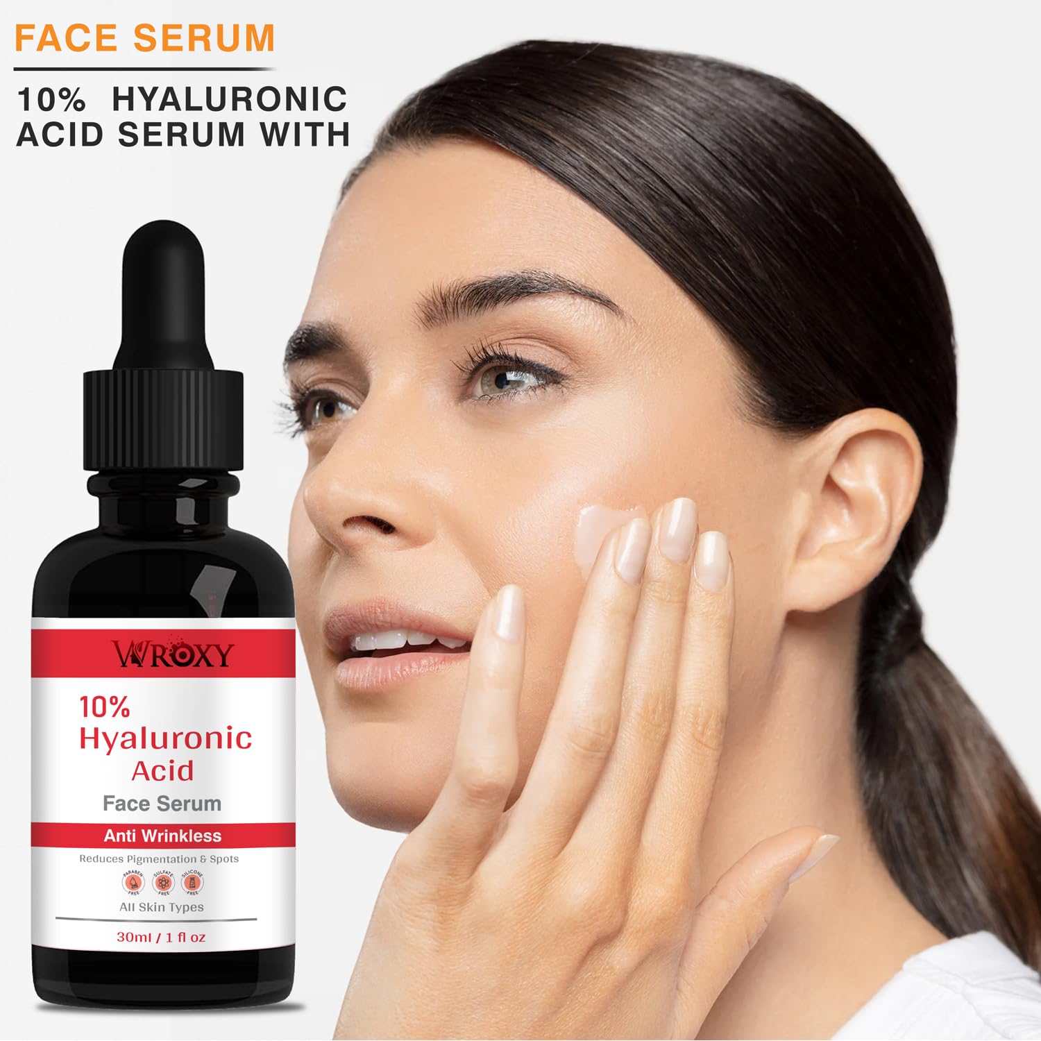 2% Hyaluronic Acid Serum for Face - Anti-Aging & Wrinkle Reduction, Deep Hydration Moisturizer for Women & Men, 100% Natural Formula | 30ml | Daily Skincare Routine, Dry Skin Treatment, Night & Day Use