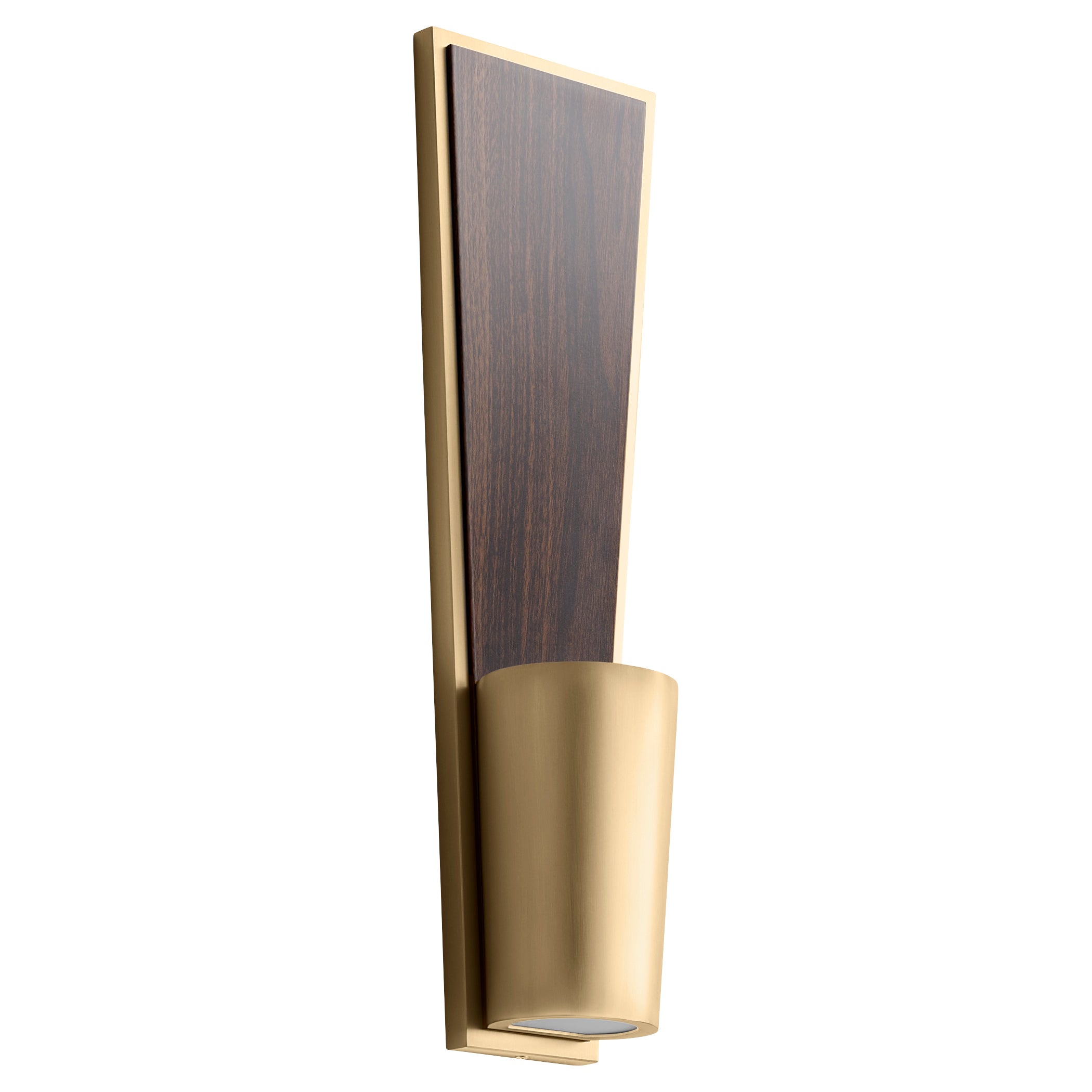 Favero 3 402 40 Oxygen Wall Sconces in Antique Brass with Walnut Accents – Perfect for Vintage Home Decor & Bedroom Lighting